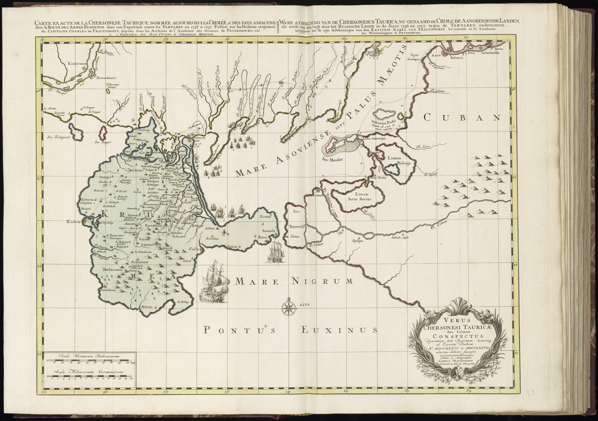 B.0032(030) [kaart 033]; Kaart van Zuid-Oekraïne en Zuid-Rusland; kaart