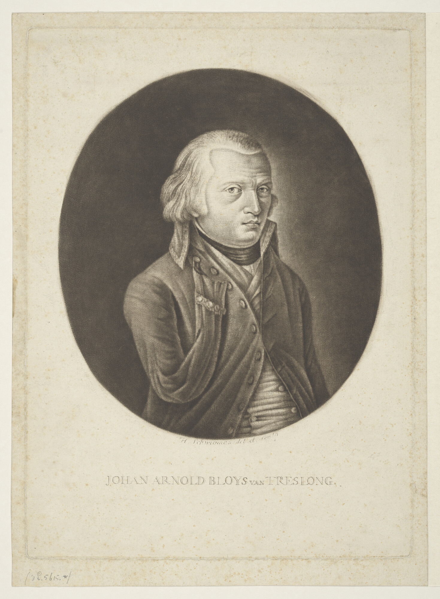 A.0671(03); Portret van J.A. van Blois van Treslong; prent