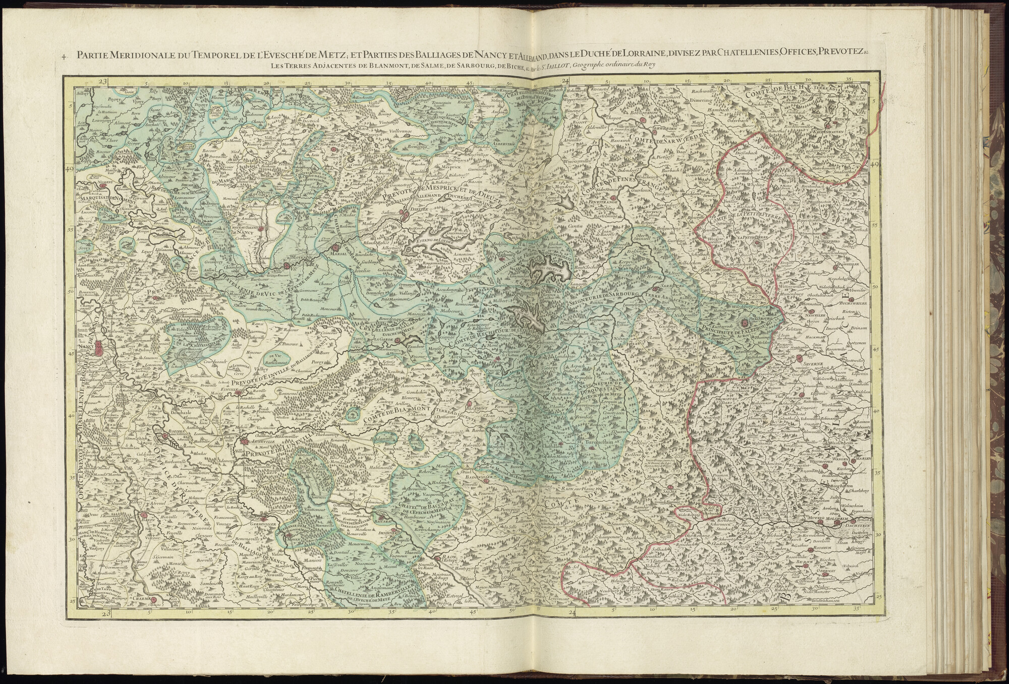 B.0032(027) [kaart 051]; Kaart van Noordoost-Frankrijk; kaart