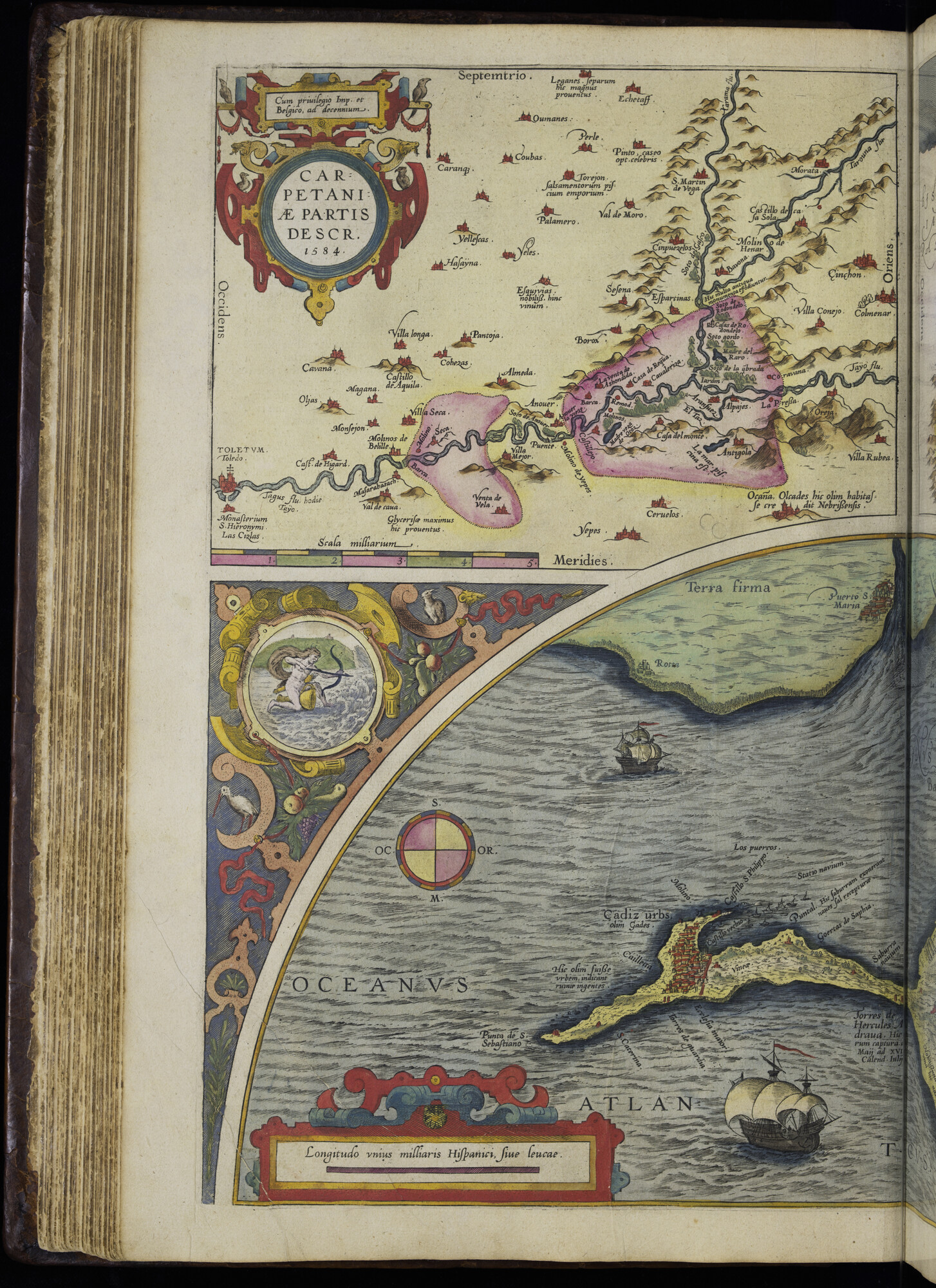 A.0145(232) [kaart 022]; Kaart van het stroomgebied van de Taag, kaart van de Baai van Cádiz en kaart van Noord-Spanje; kaart