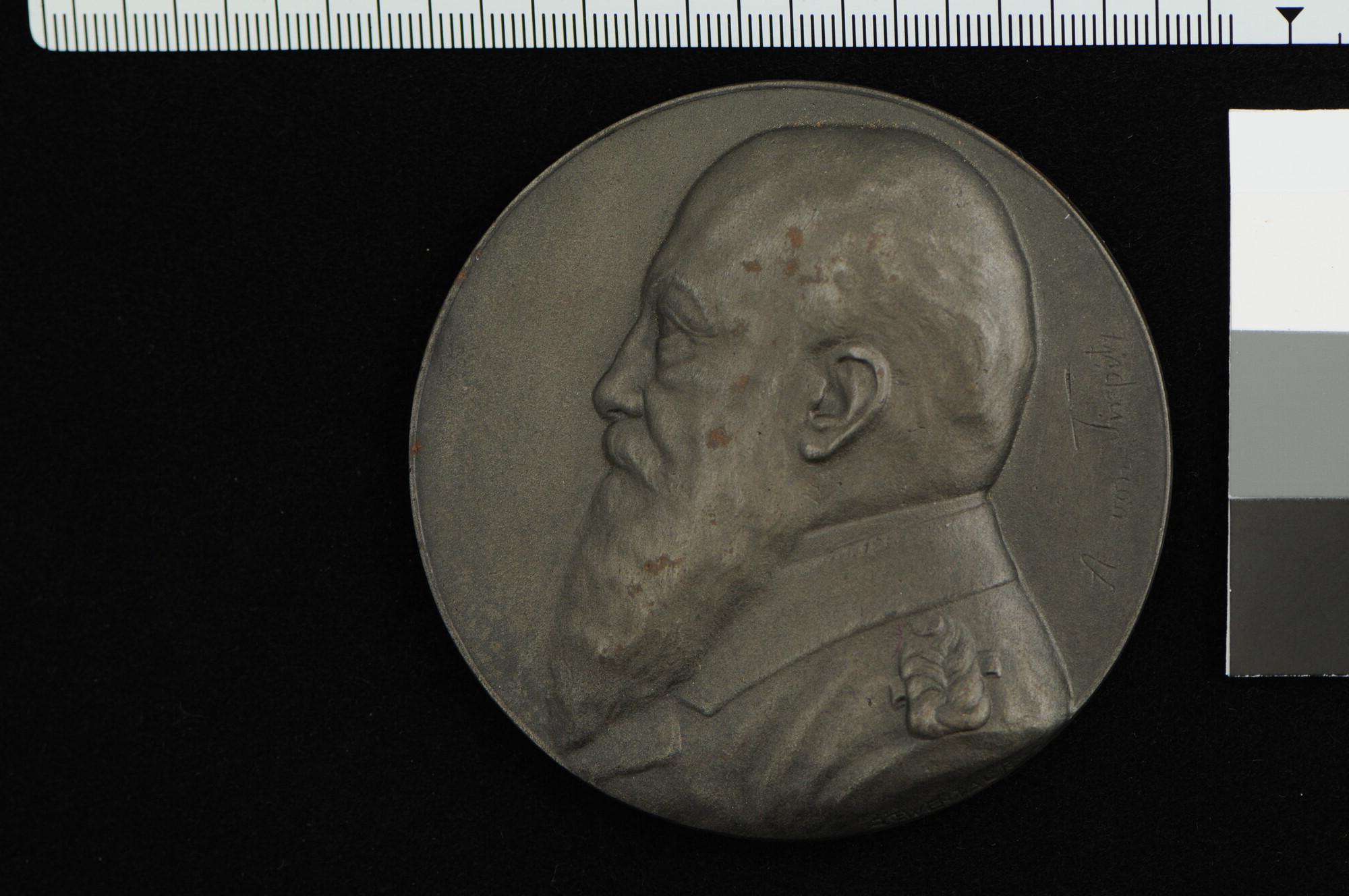 A.0042(13); Duitse penning ter ere van grossadmiral Alfred von Tirpitz, 1915; penning
