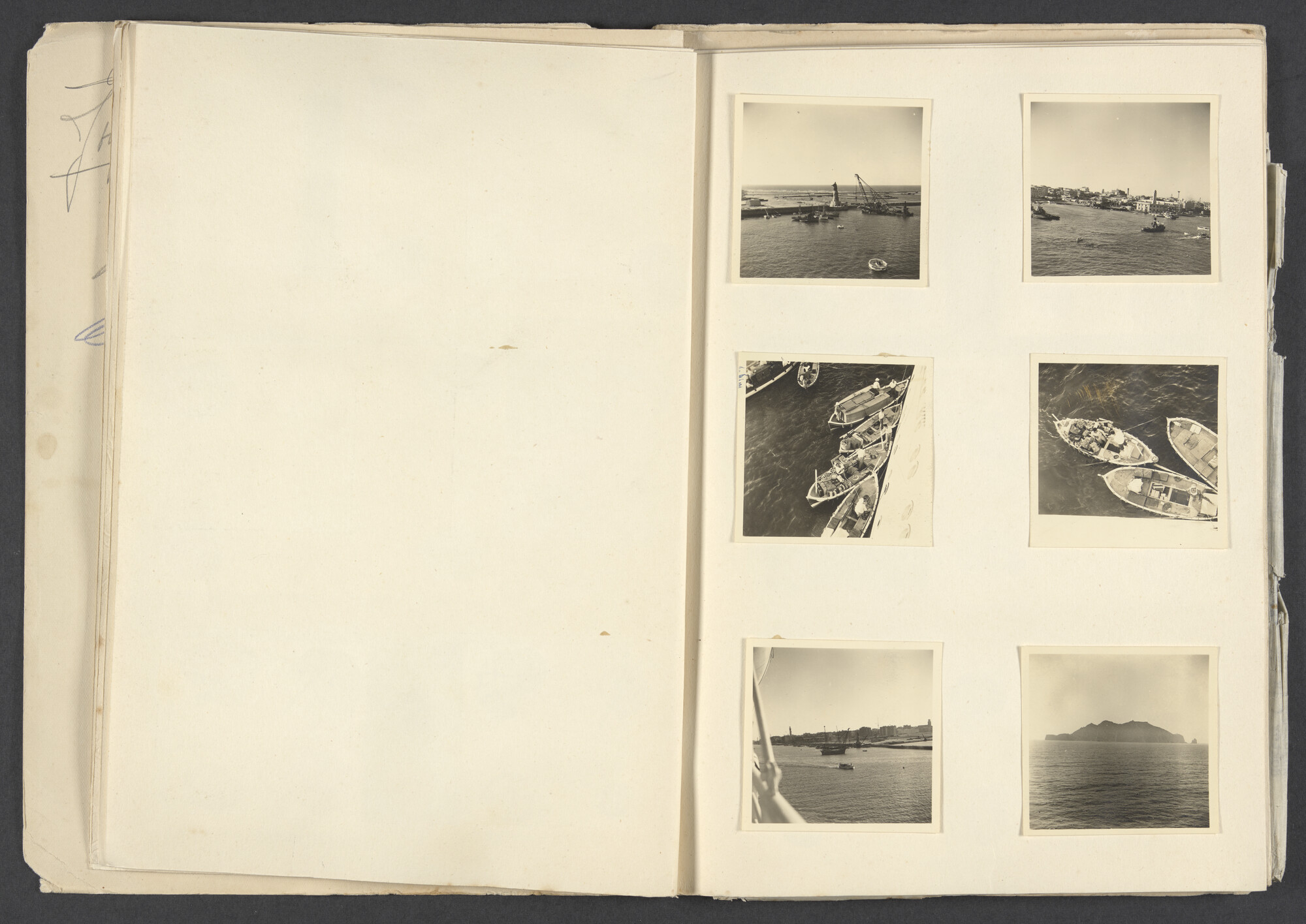 2023.0583; Fotoalbum met reisverslag van Kurt Lewin van een reis met ms. Oranje in juli-augustus 1953; fotoalbum
