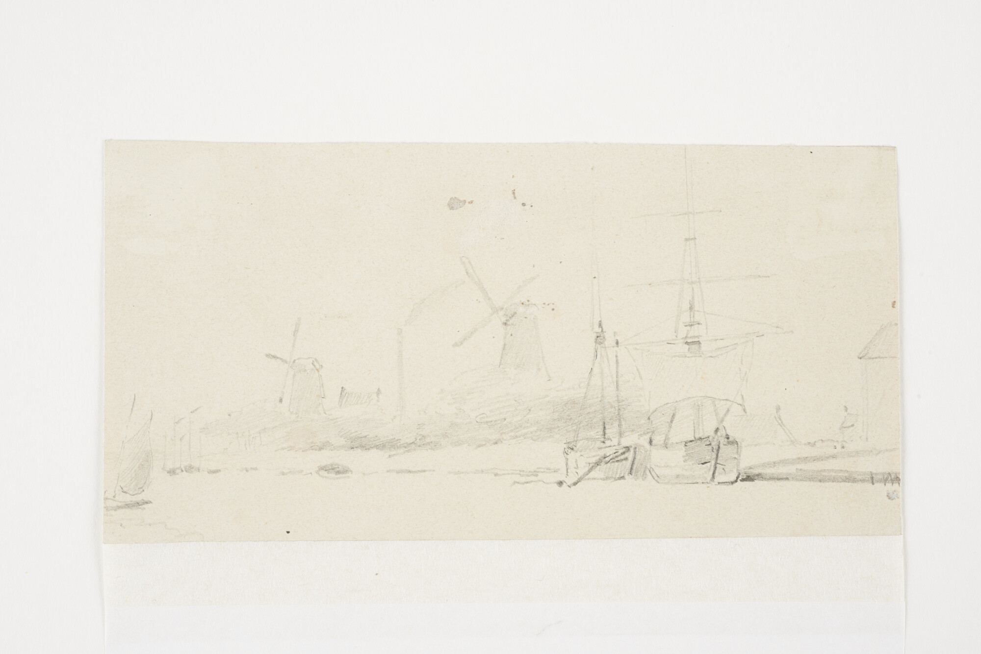 A.0151(012); Aan de kade; tekening
