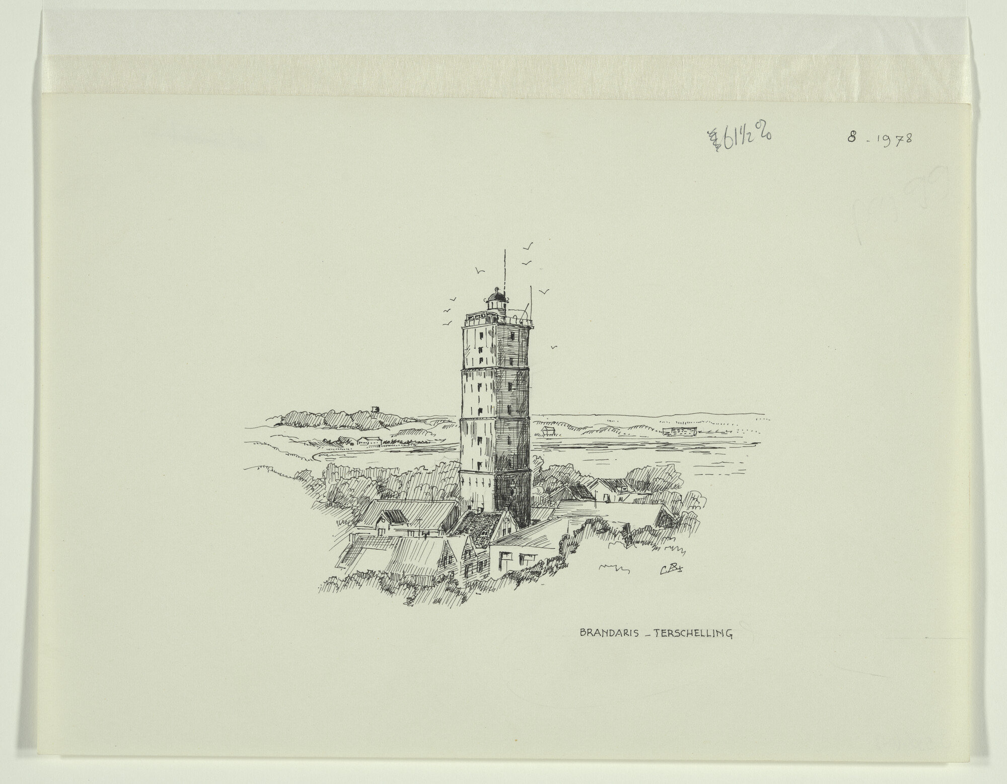 S.5306(04); Vignet bij een artikel in het Maritiem Journaal, jaargang 1978; tekening
