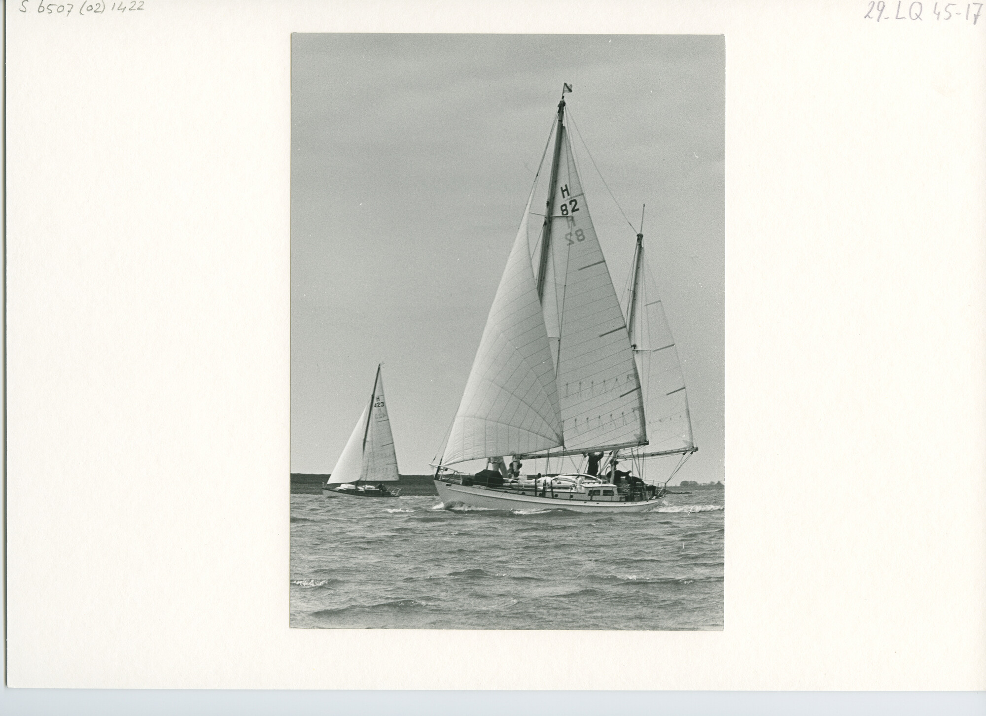 S.6507(02)1422.03; Zwart-wit foto van de 100-mijlrace 1963; foto