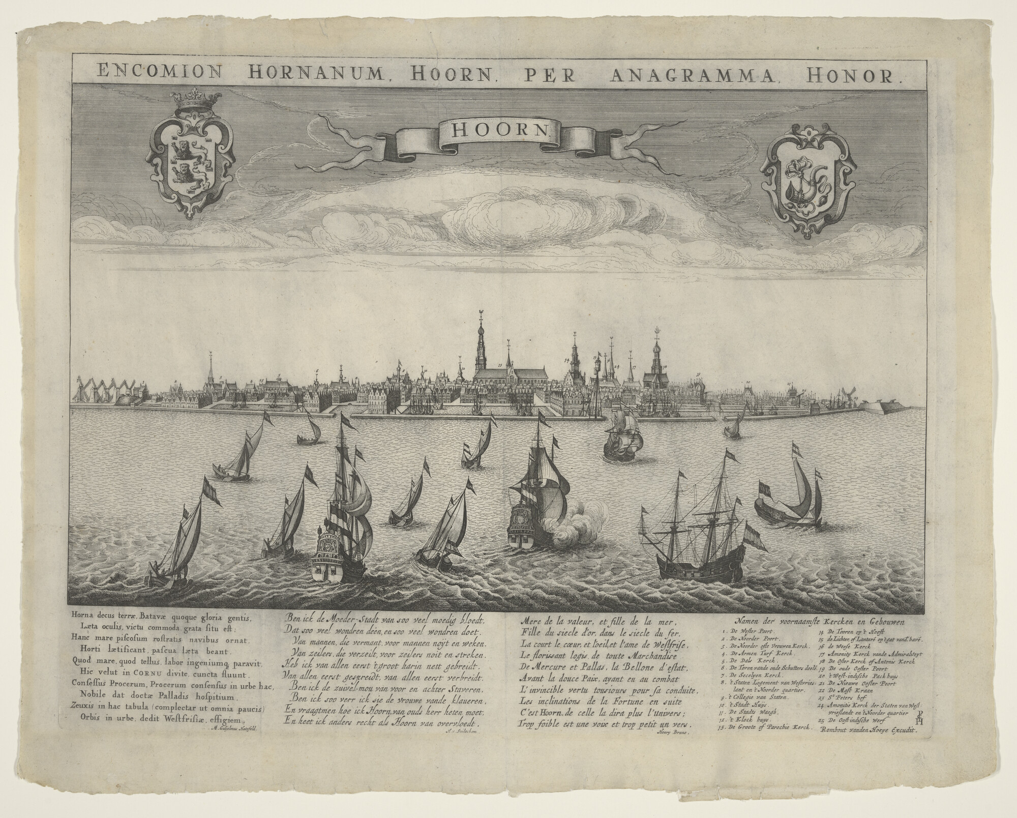 A.3097(01); De rede van Hoorn; prent