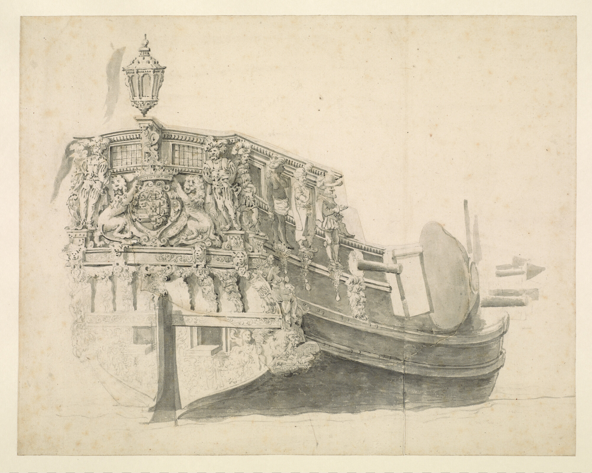 A.0149(0153); Het jacht van Willem II; tekening