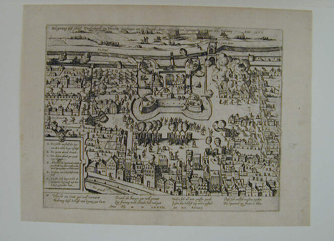 A.0145(027)159; Belegering van het slot Vredenburg in Utrecht; prent