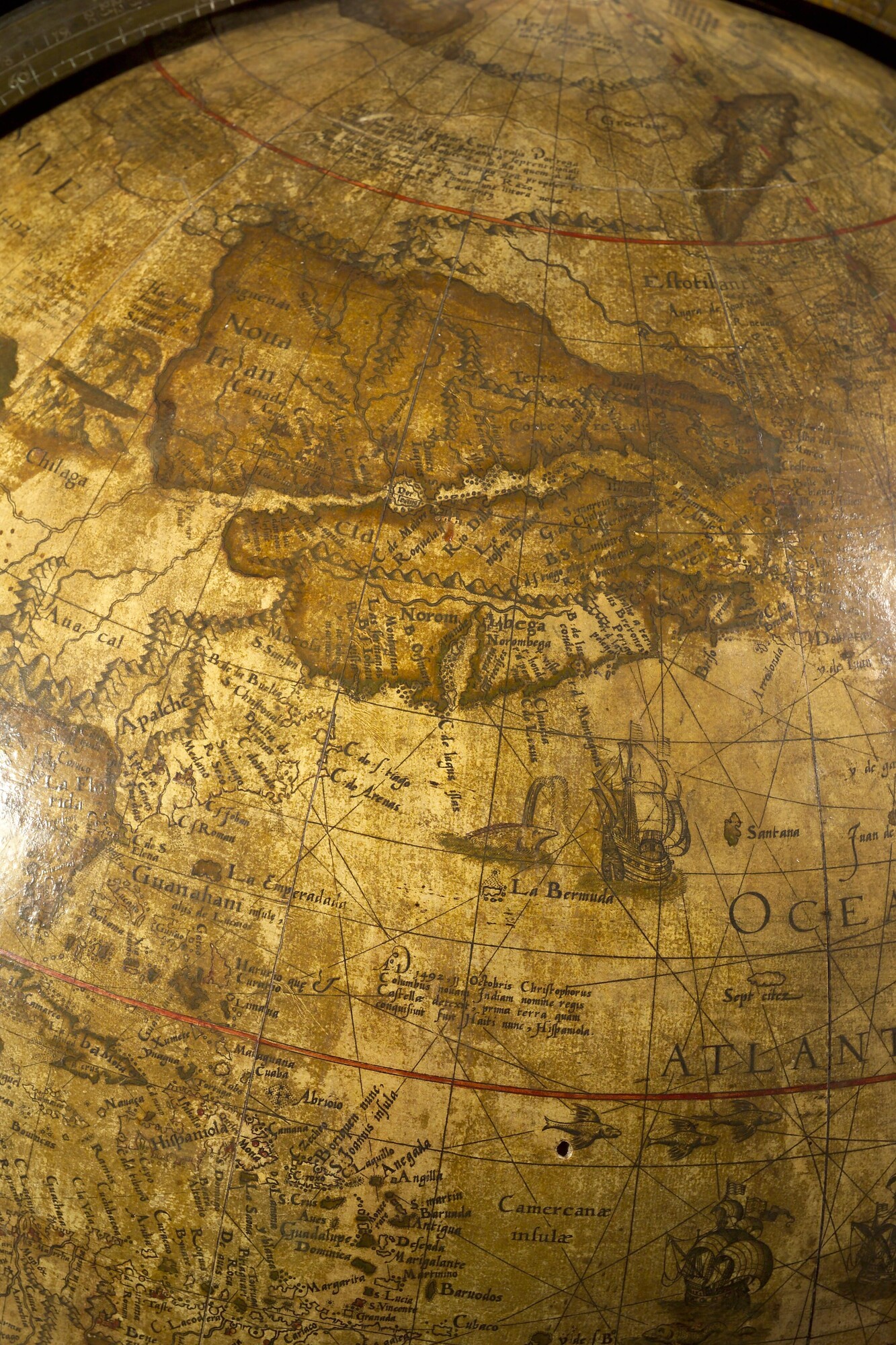 A.1140; Aardglobe van 52,5 cm doorsnede door Jacob Floris van Langren, 1589; globe