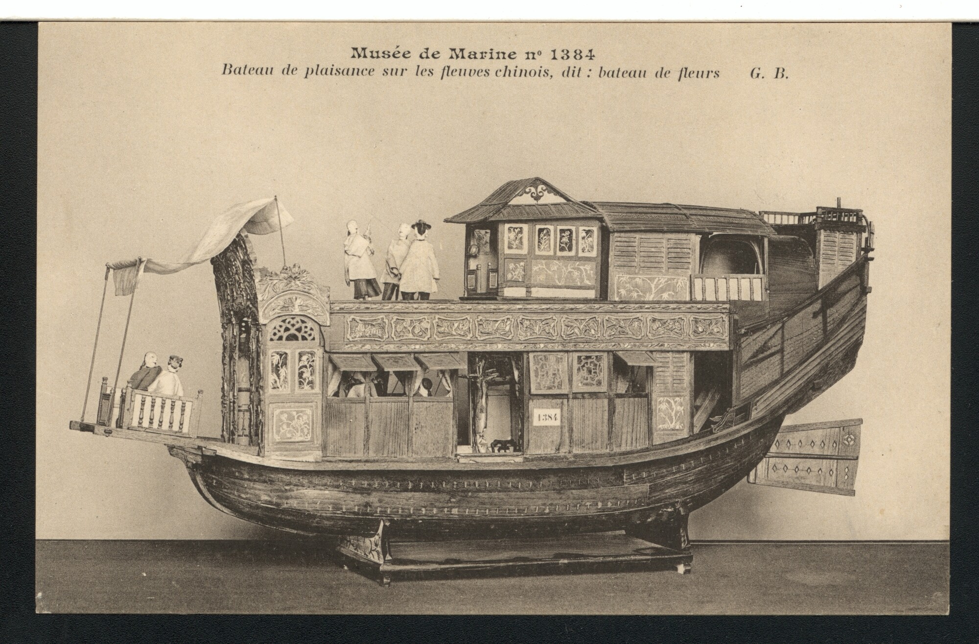 A.4876(397); Mapje van het Musee du Louvre (Musée de Marine) met 50 prentbriefkaarten met; prentbriefkaart-serie