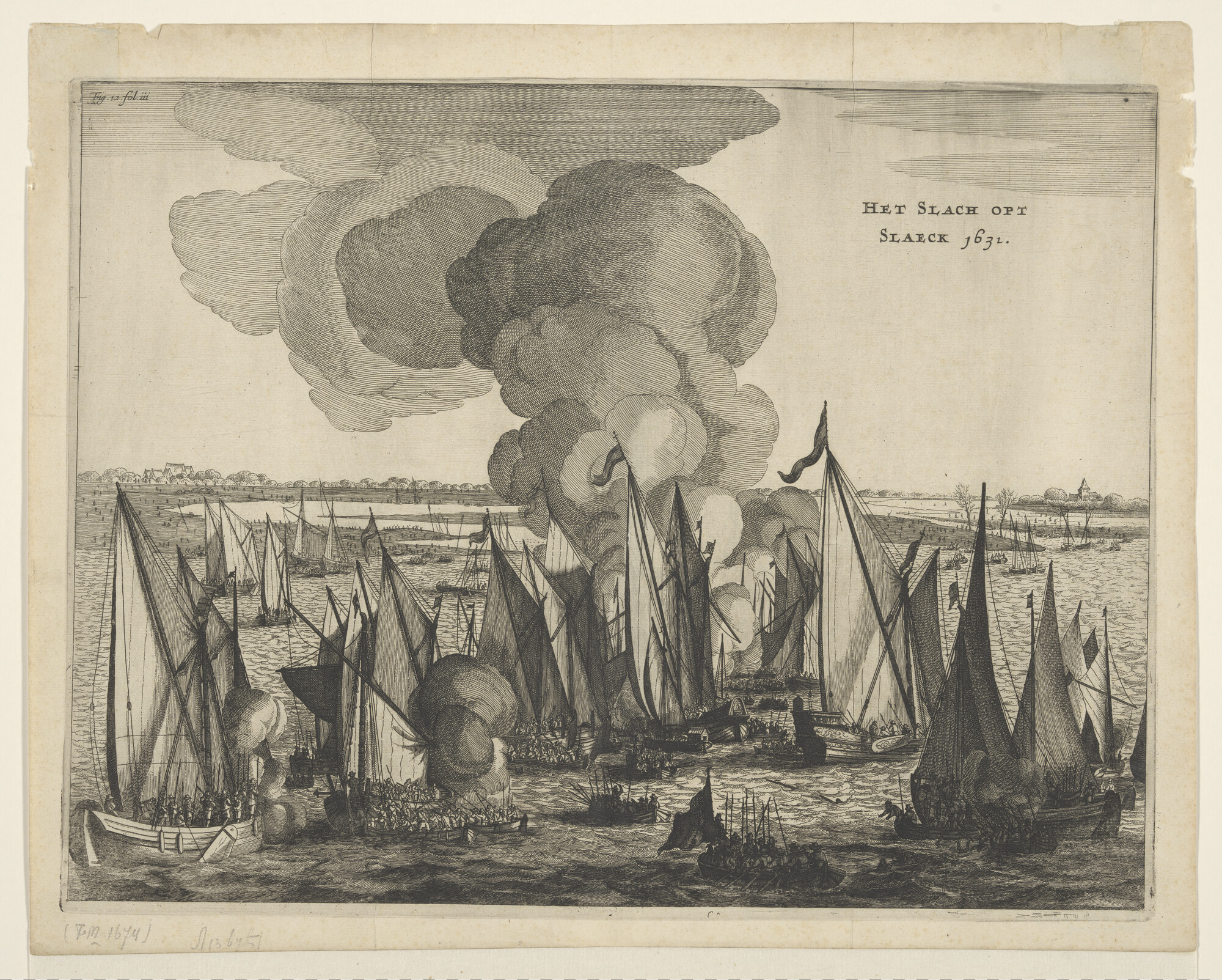 A.1367(05)40; De slag op het Slaak, 1631; prent