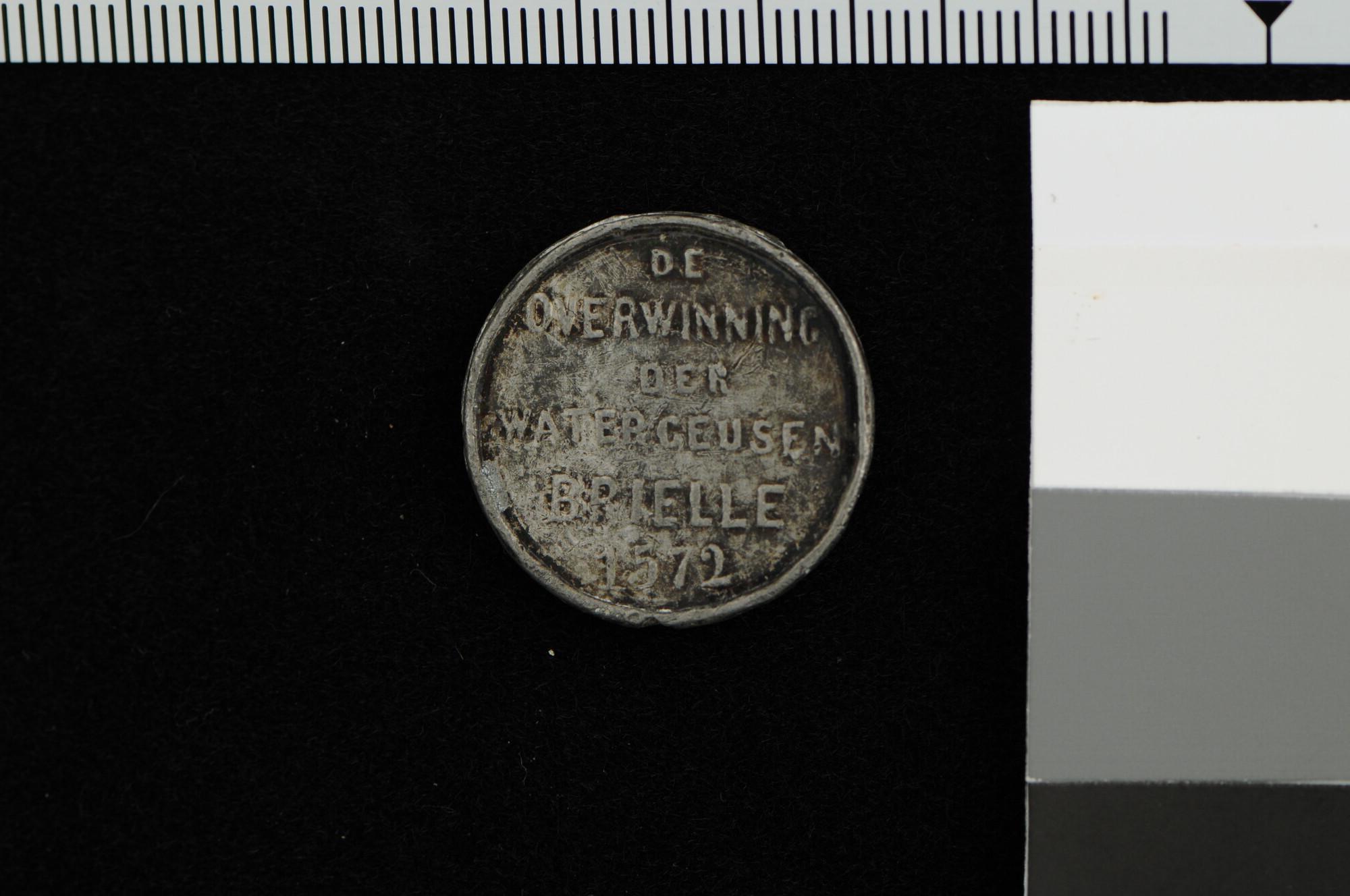 A.0048(15); Penning op het derde eeuwfeest van de inname van Den Briel, 1872; penning
