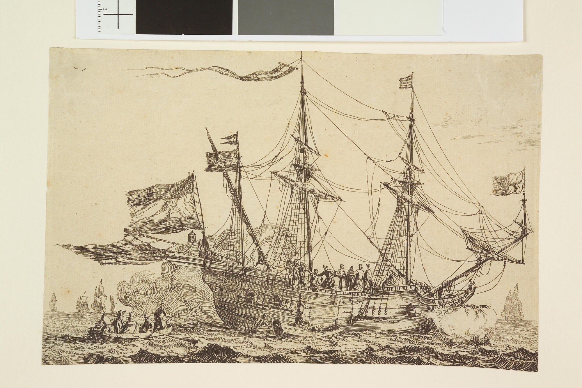 A.0231(03); Verovering van een Engels schip ten tijde van de Eerste Engelse Oorlog; prent
