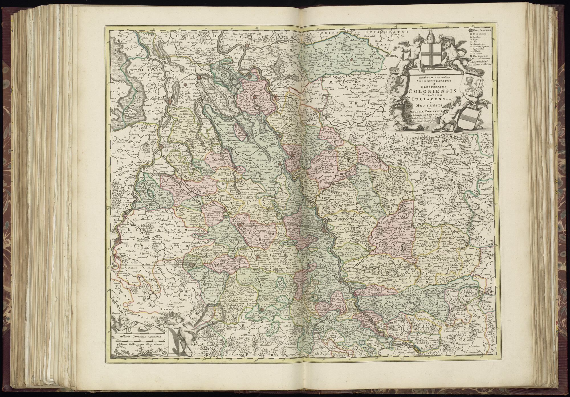 B.0032(028) [kaart 100]; Kaart van Zuidoost-Nederland en West-Duitsland; kaart