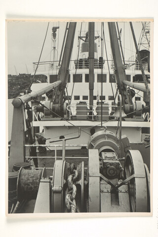 S.5219(12)0606; Foto's van de proeftocht van het Franse (Laker) vrachtschip ms. 'Marquette' van de Cyprien Fabre Fraissinet te Marseilles; fotoreportage