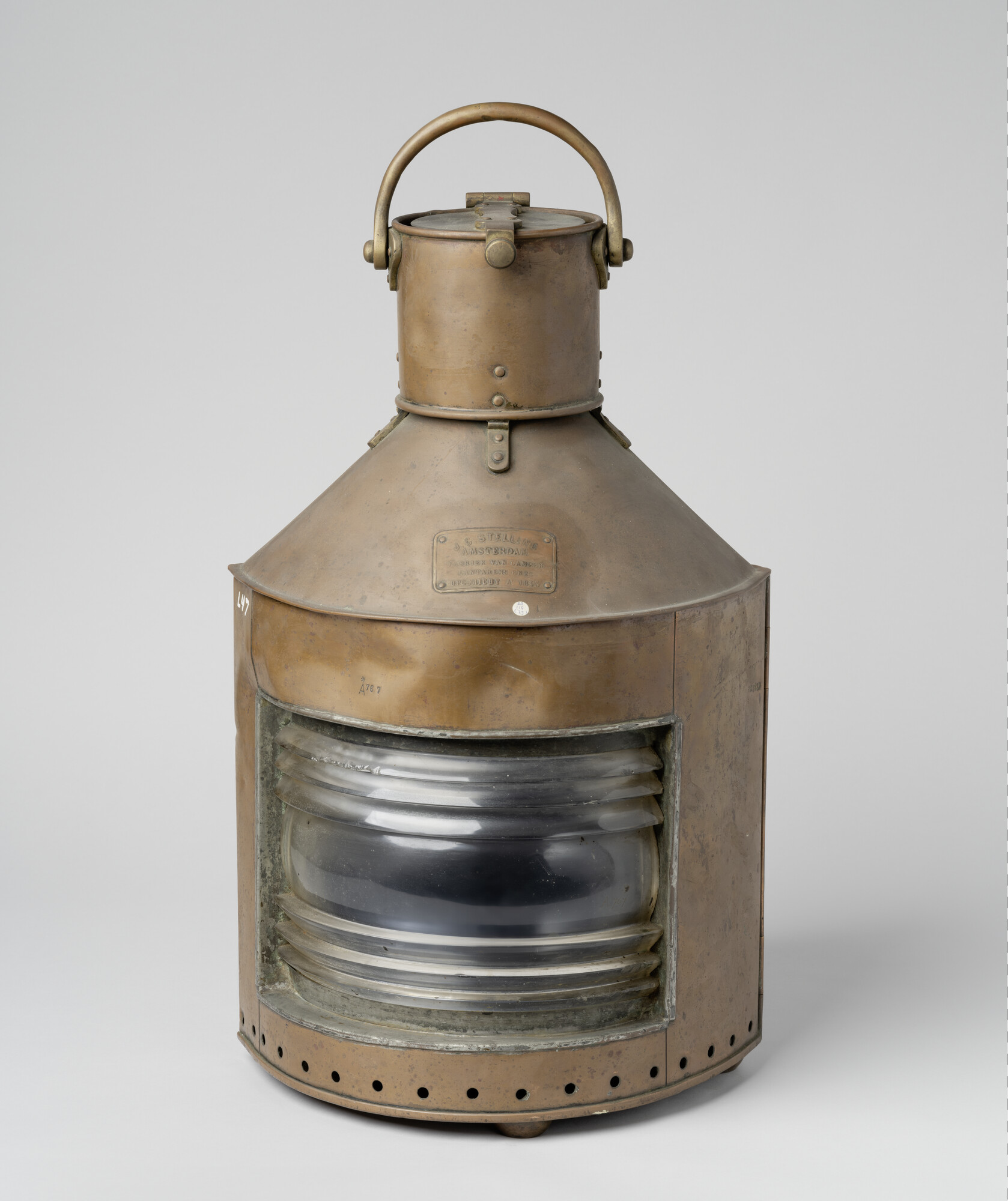 RB.0110(39); Stuurboordlantaarn, groen licht; lantaarn (verlichtingsmiddel)