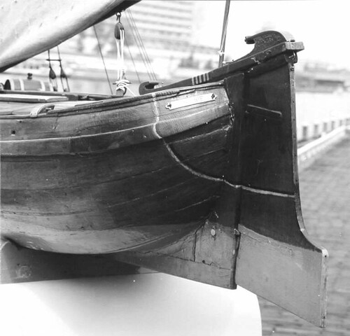 A.4940; Model van de tjalk De Drie Gebroeders; scheepsmodel