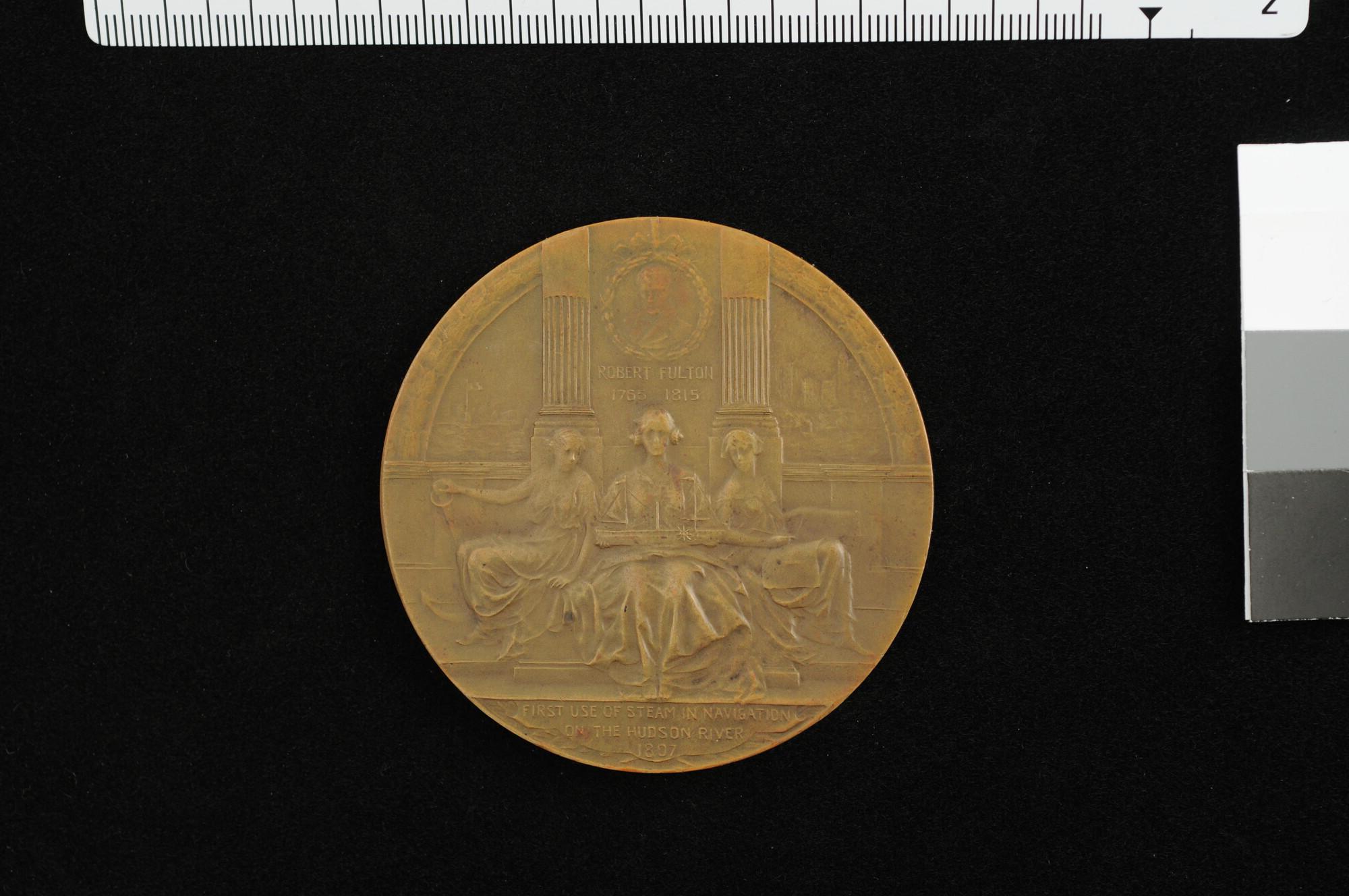 S.3282(01); Amerikaanse penning op de Hudson-Fulton herdenking, 1909; penning