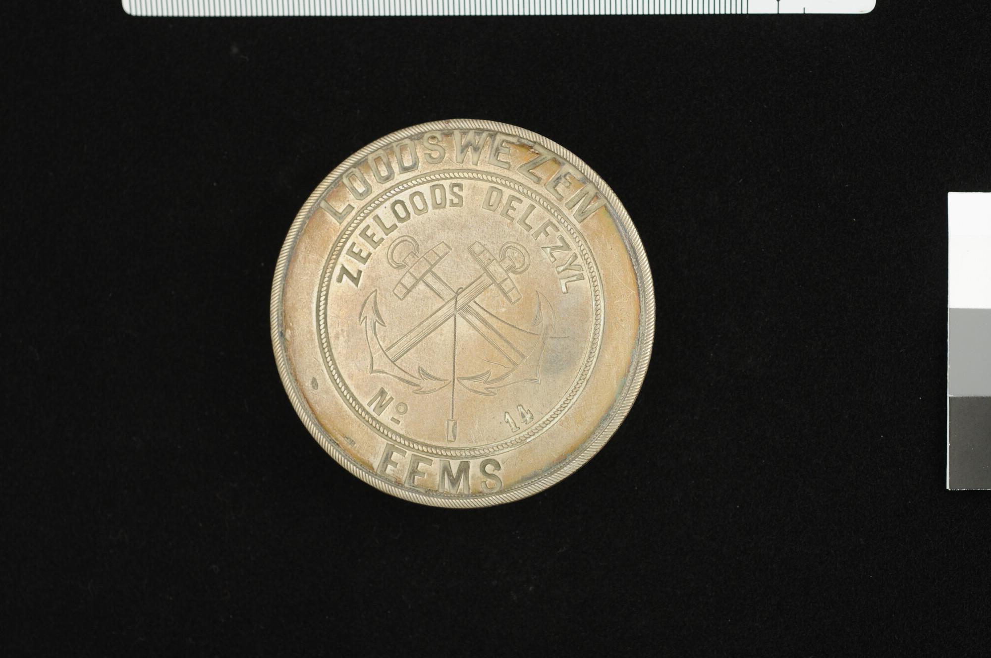 2000.1809; Loodspenning van het Loodswezen Eems; penning