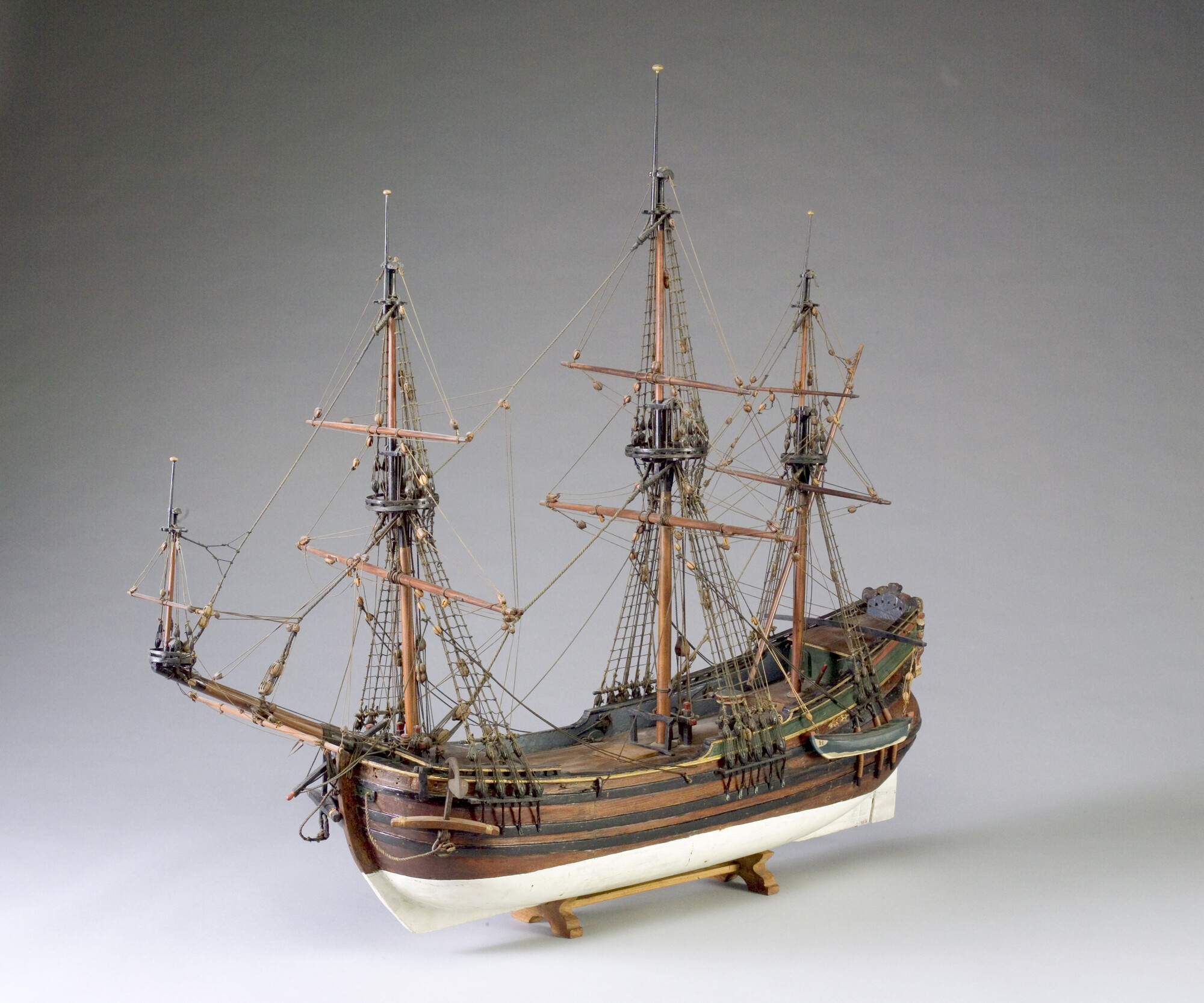 A.0149(0006); Model van de walvisvaarder Wilhelm Prins van Oranje; scheepsmodel