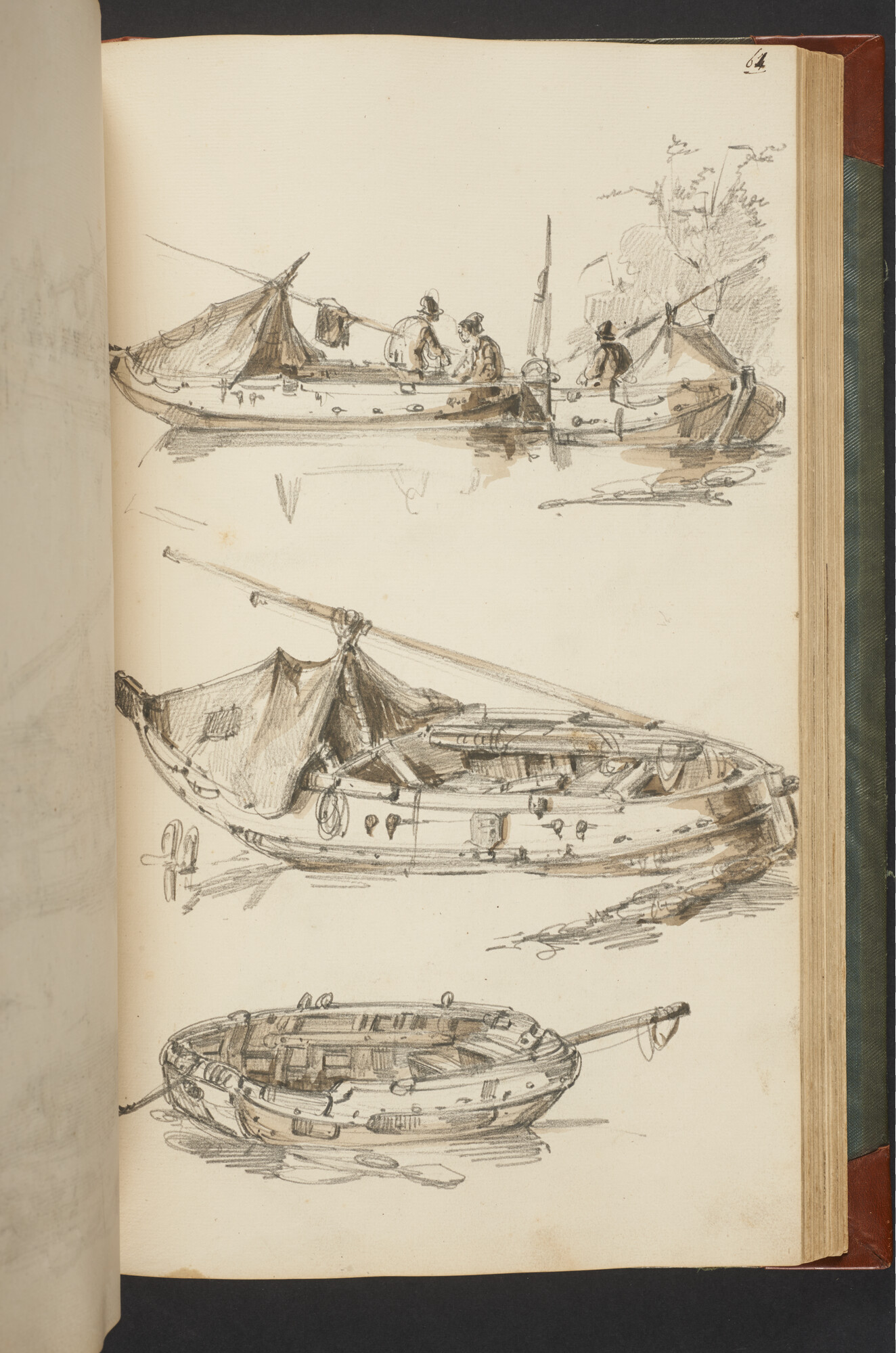 A.3222; Schetsboek met tekeningen door Albertus van Beest en Louis Meijer; schetsboek