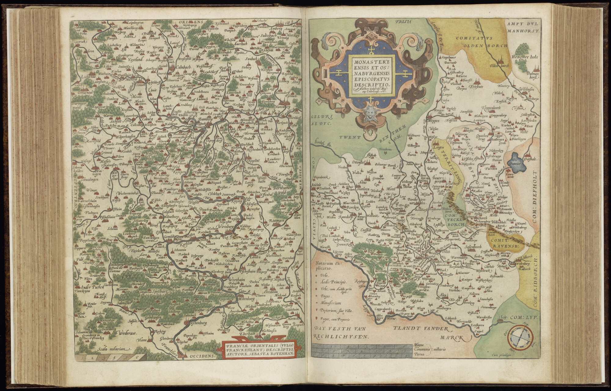 A.0145(042) [kaart 048]; Kaart van Midden-Duitsland. Kaart van Noord-West Duitsland; kaart