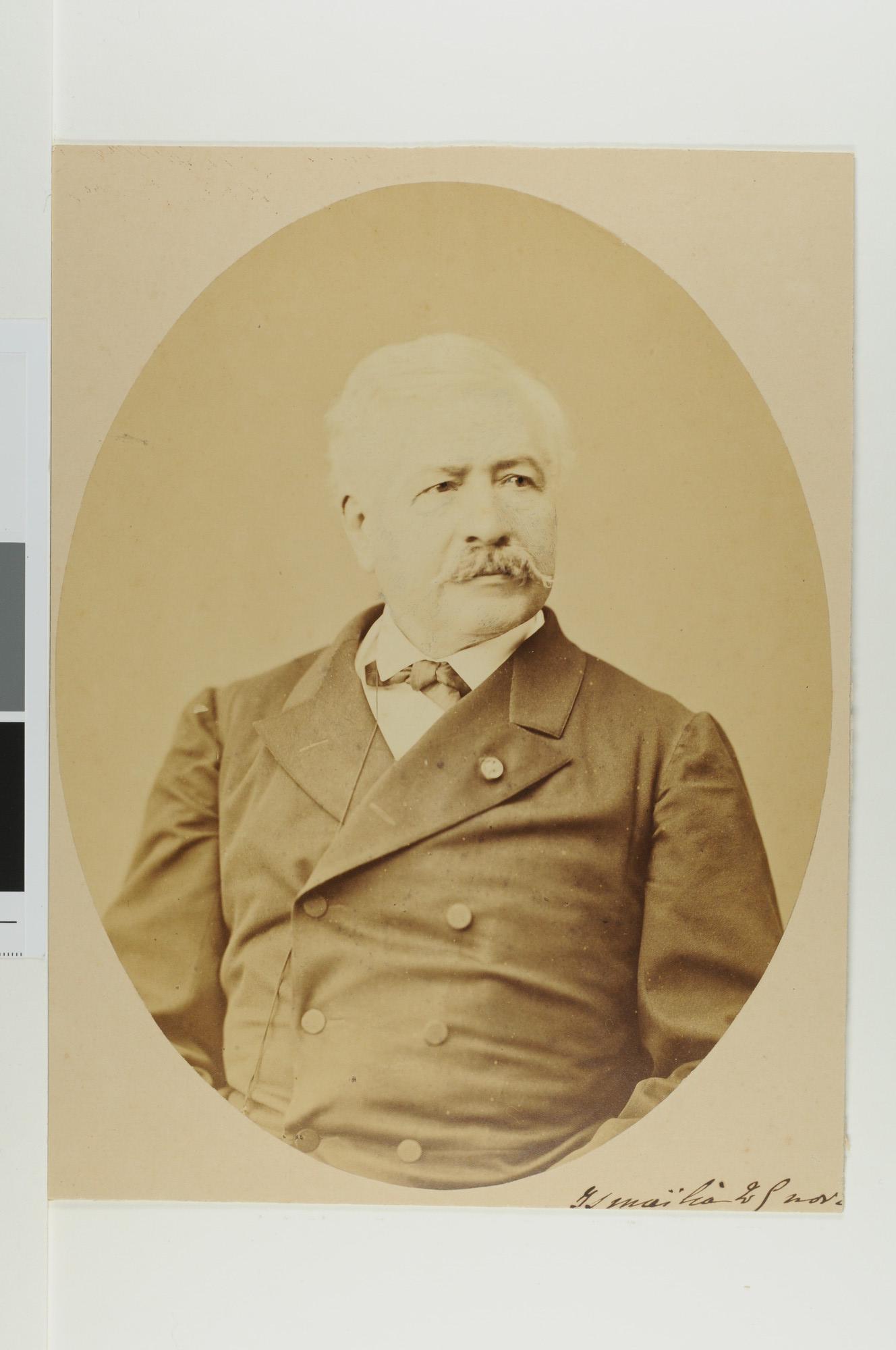 S.1144(01); Portretfoto van F. de Lesseps (1805-1894); foto