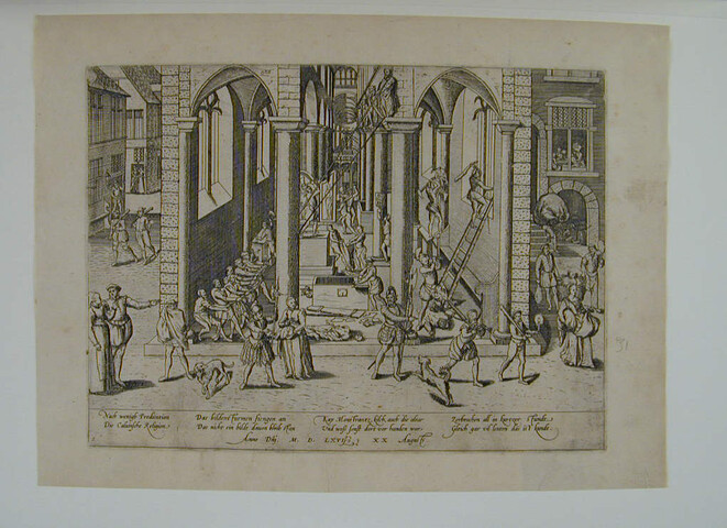A.0145(027)097; De beeldenstorm, 20 augustus 1566; prent
