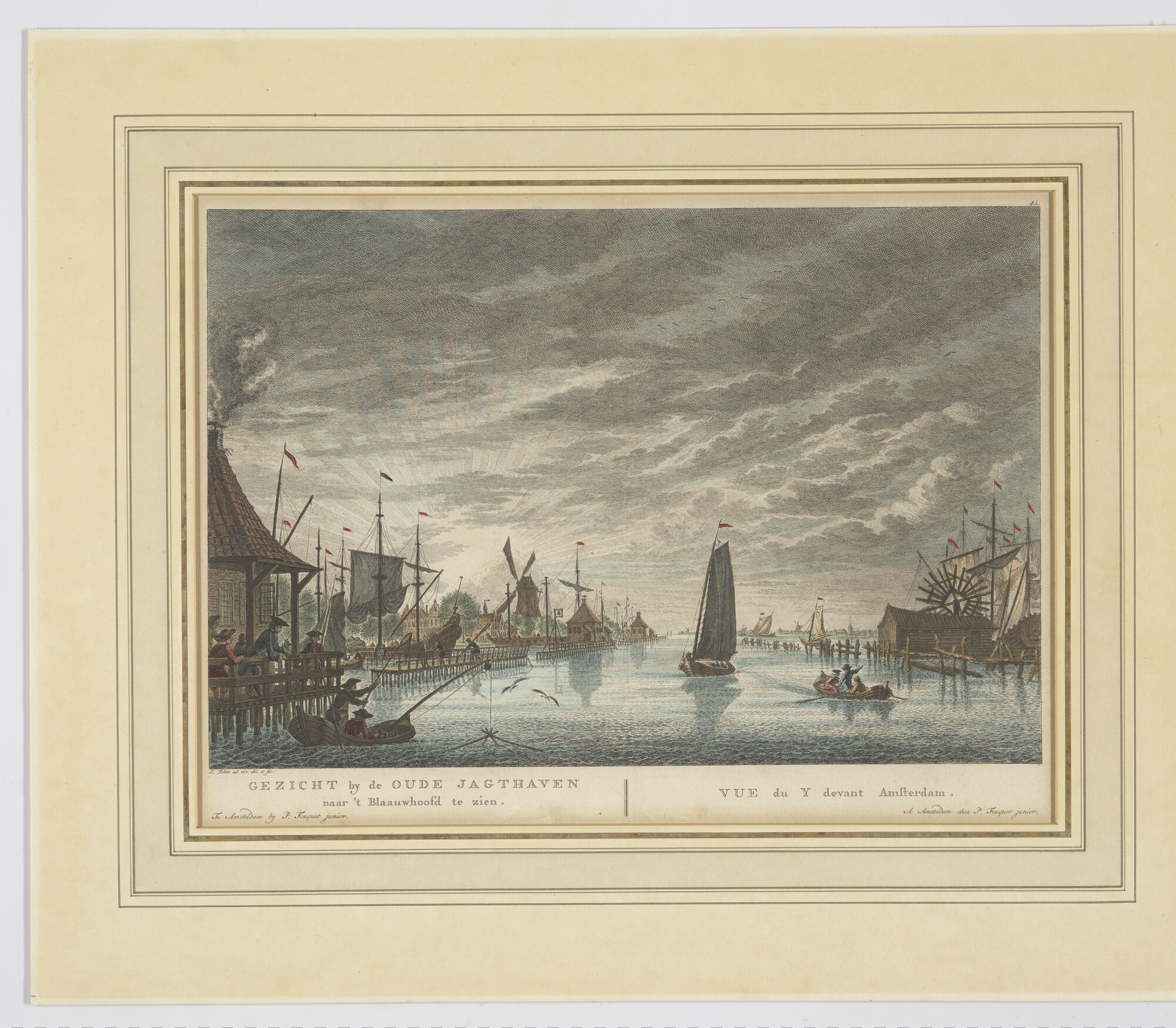 2006.0068; Gravure 'Gezicht by de Oude Jagthaven'; gravure