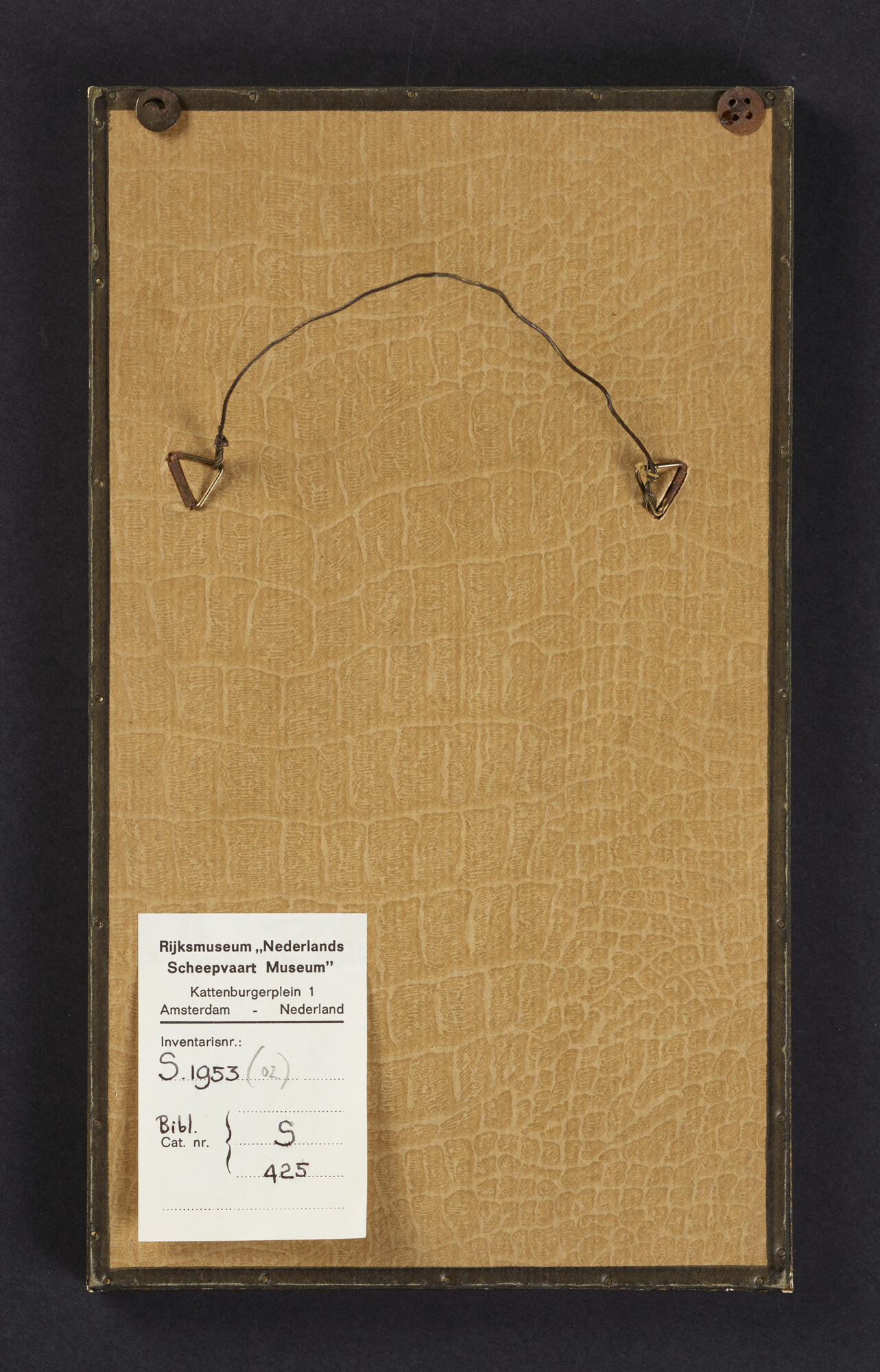 S.1953(02); Een ingelijst gedicht in Gronings dialect; gedicht