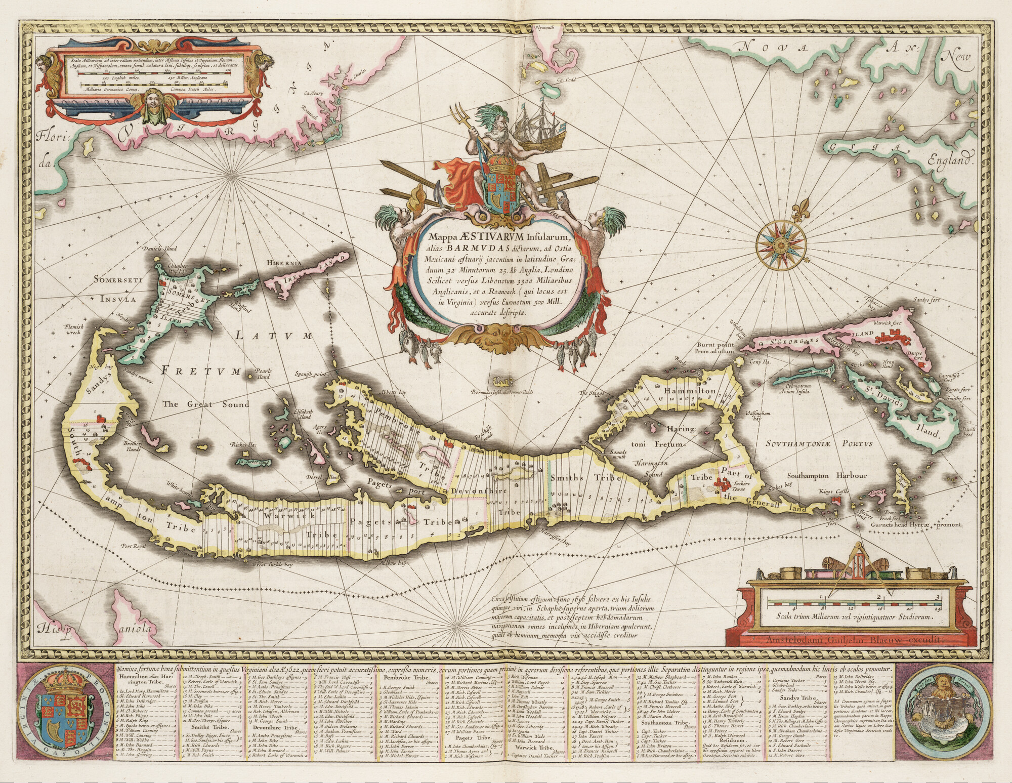 S.1034(08) [kaart 050]; Kaart van Bermuda; landkaart