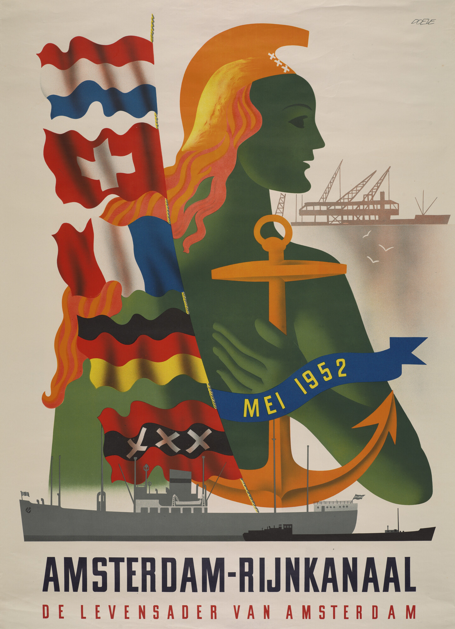 2002.0834; Affiche van het Amsterdam-Rijnkanaal; affiche