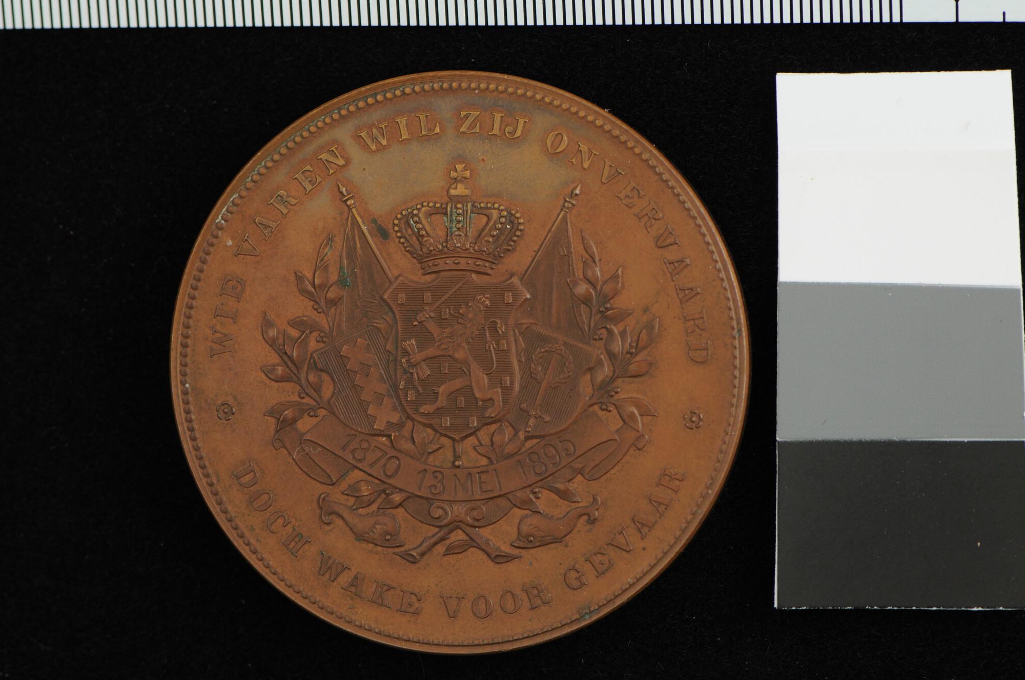 A.0041(20)2; Penning op het 25-jarig bestaan van de SMN, 1895; penning