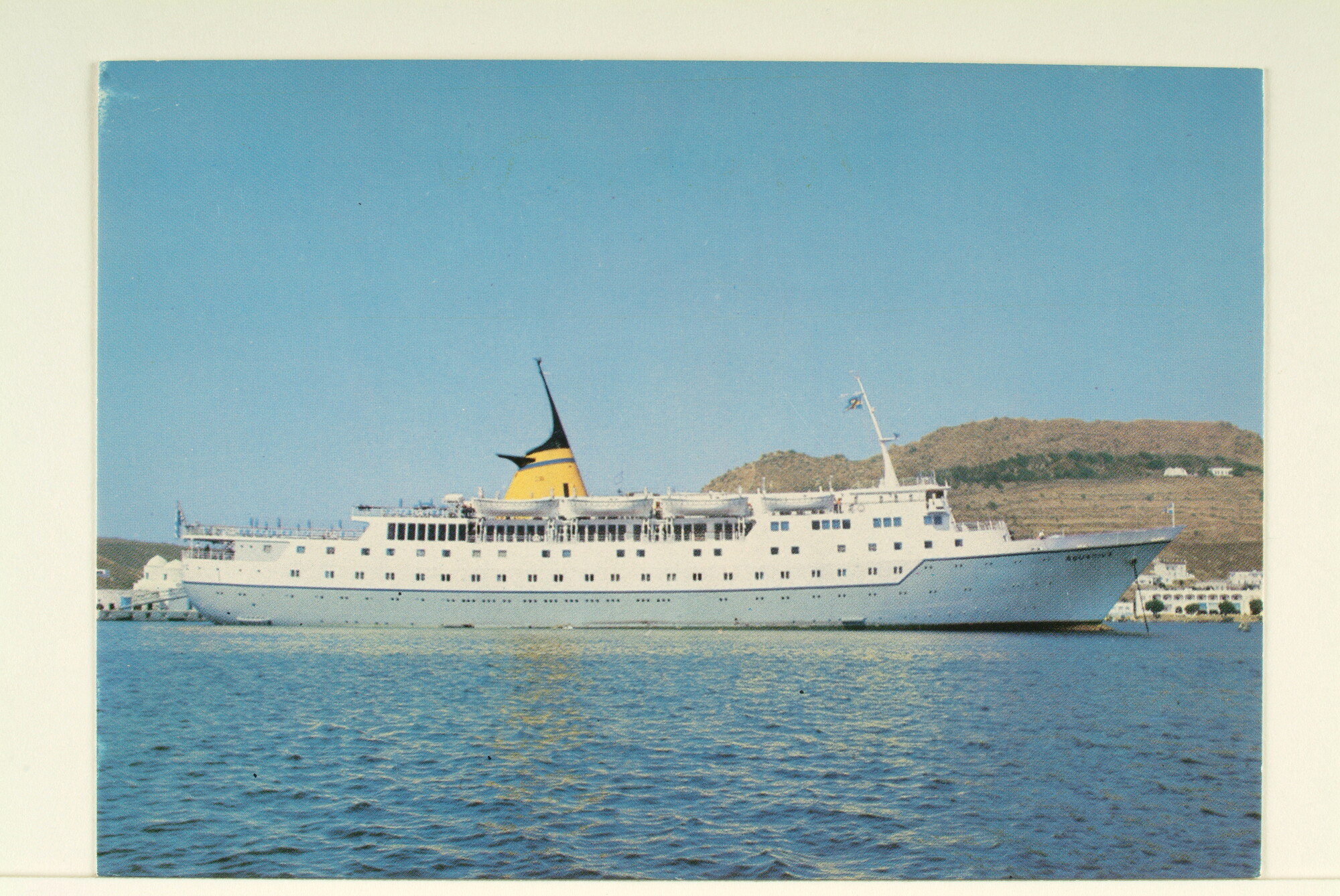 2003.0902; Het passagiersschip "Aquarius"; prentbriefkaart