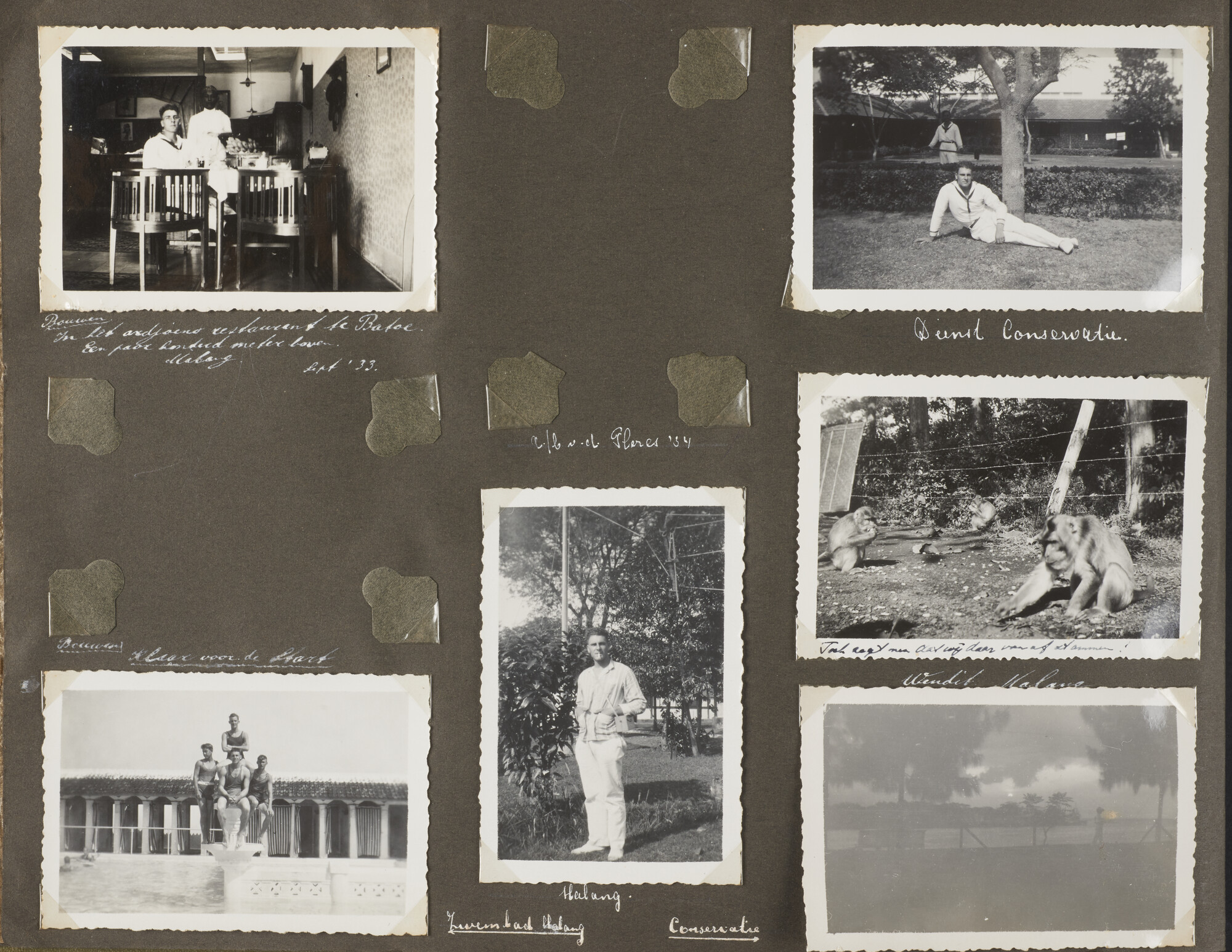 2019.0972; Fotoalbum van luitenant-ter-zee 2e klasse bij de Dienst der Conservatie Bouwen Huisman (1912-2001); fotoalbum