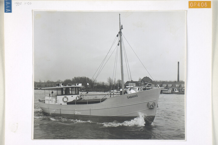 1992.1150; Foto's van de coaster ms. 'Sabang', tijdens de proefvaart; fotoreportage
