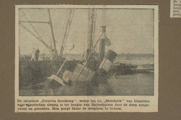 2001.1755; Omslag met vele foto's en knipsels van meest bergingsactiviteiten door Reederij v/h Gebroeders Goedkoop te Amsterdam in de periode 1929 / 1949; omslag