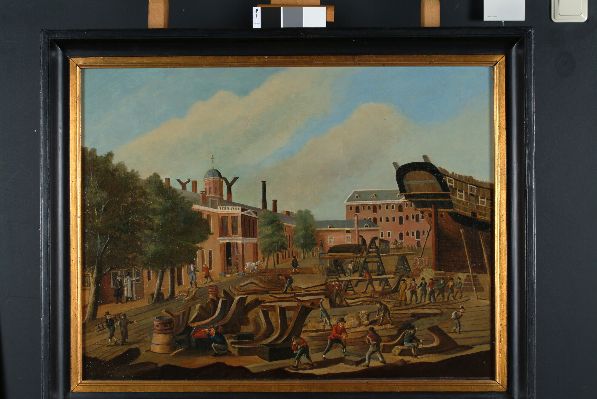 A.5465; De Rijkswerf te Amsterdam; schilderij