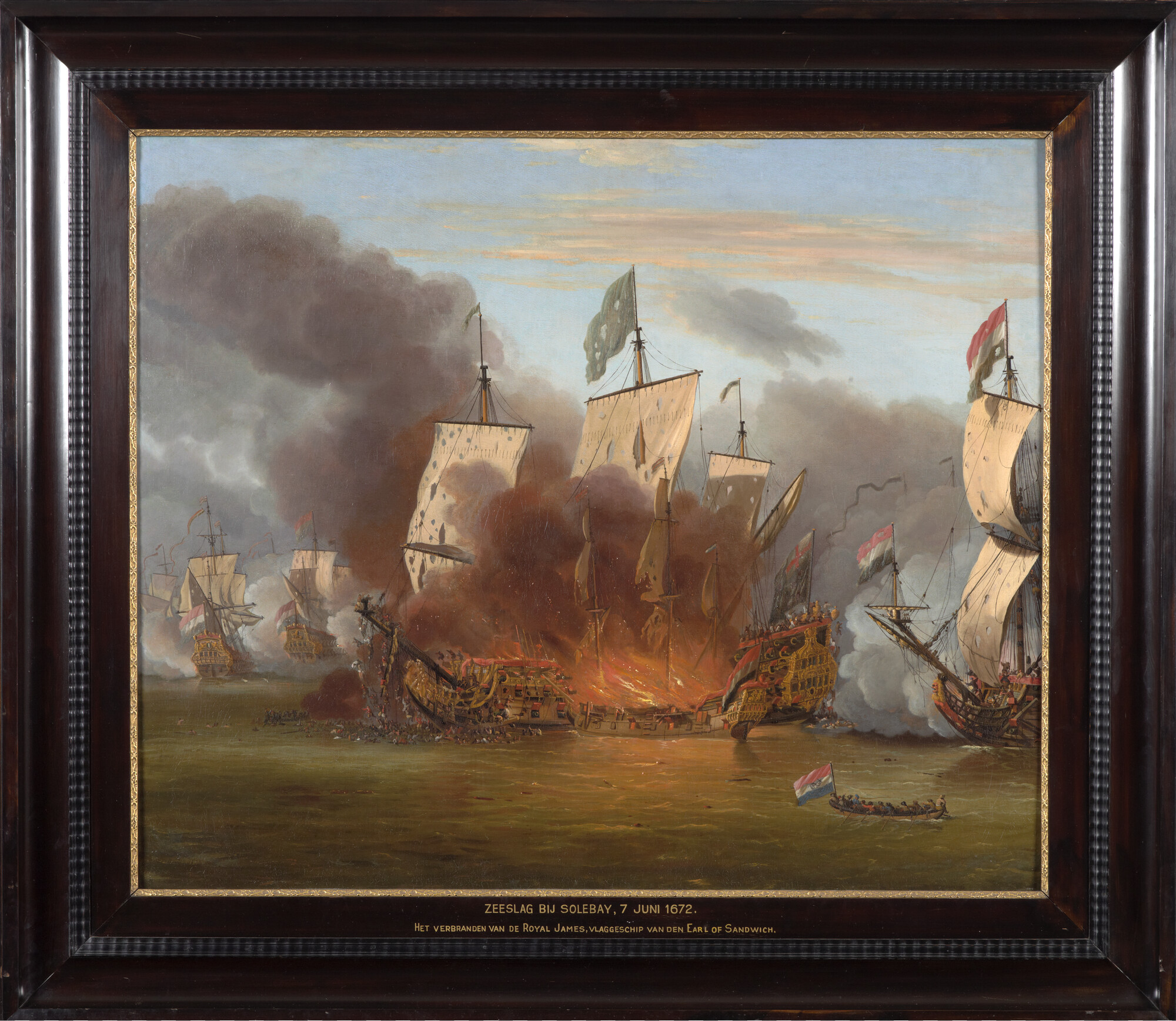 A.0004; Zeeslag bij Solebay, 7 juni 1672; schilderij