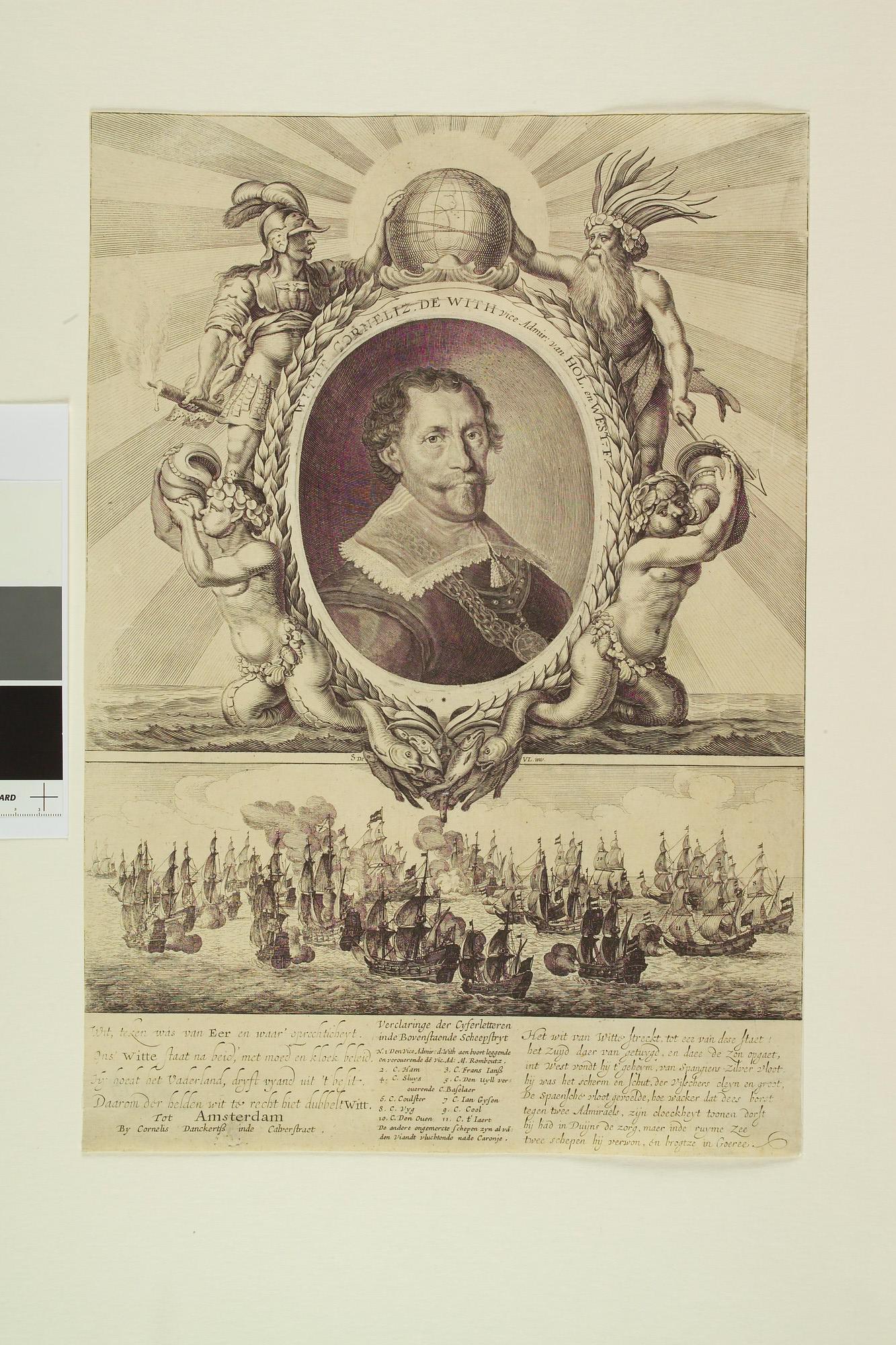 A.1082(01)a; Portret van Vice-Admiraal W.C. de With; prent
