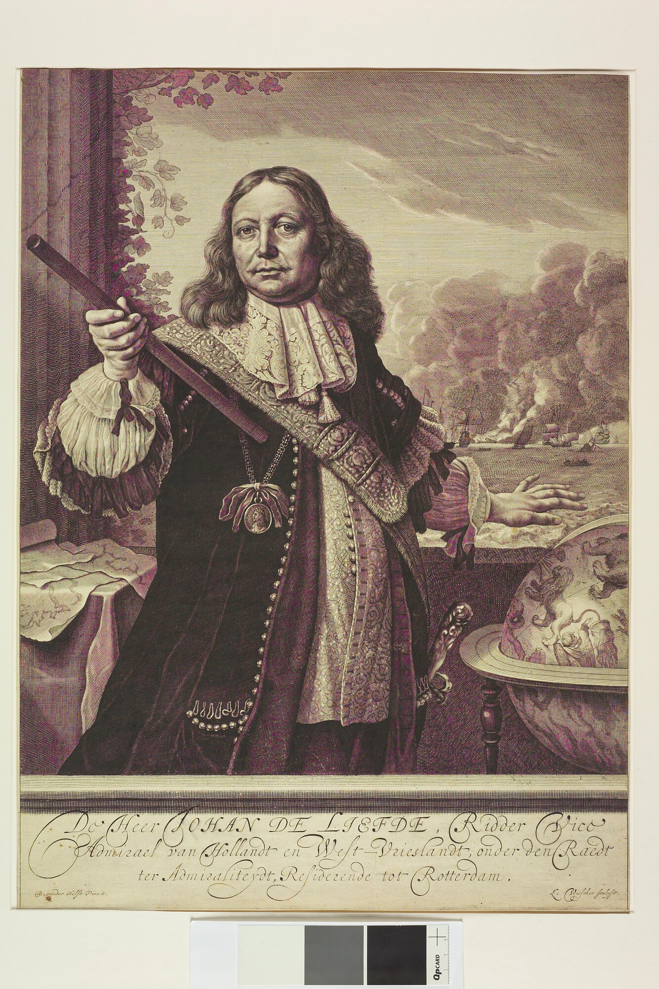 A.1941(03); Portret van Vice-Admiraal Johan de Liefde; prent