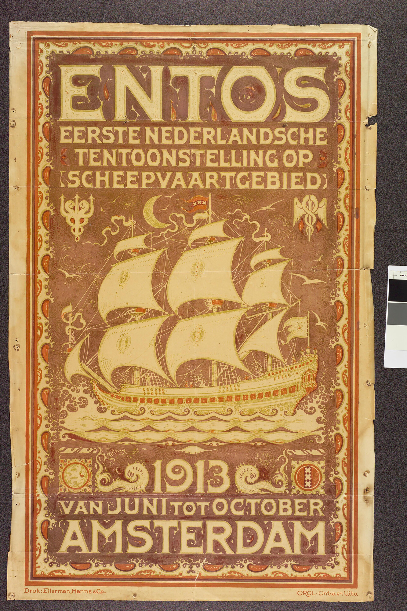 A.5399(06); Affiche voor de ENTOS: Eerste Nederlandsche Tentoonstelling op Scheepvaartgebied; affiche