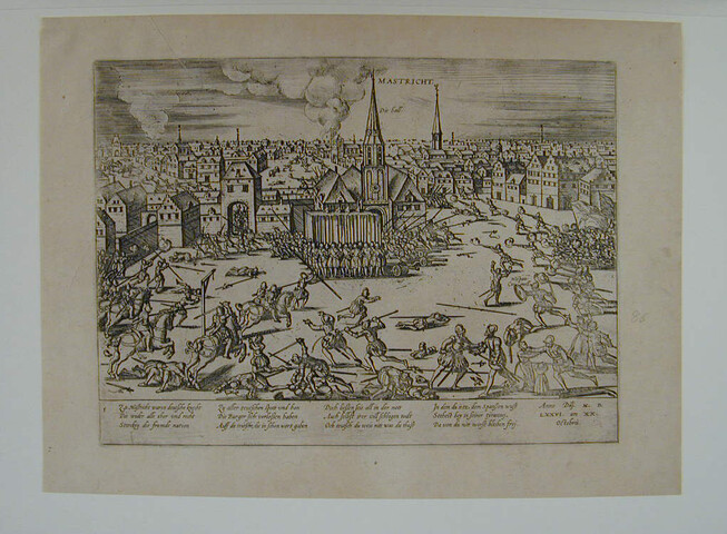 A.0145(027)149; Moord op de Markt te Maastricht, 20 oktober 1576; prent