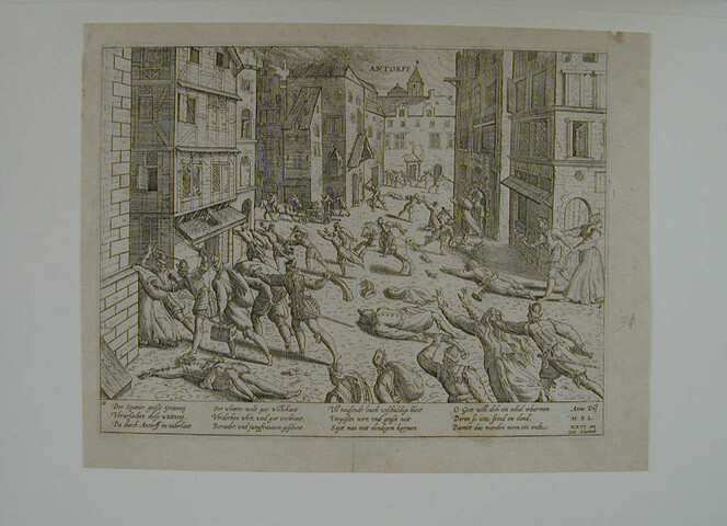A.0145(027)153; Spaanse Furie te Antwerpen, 4 november 1576; prent