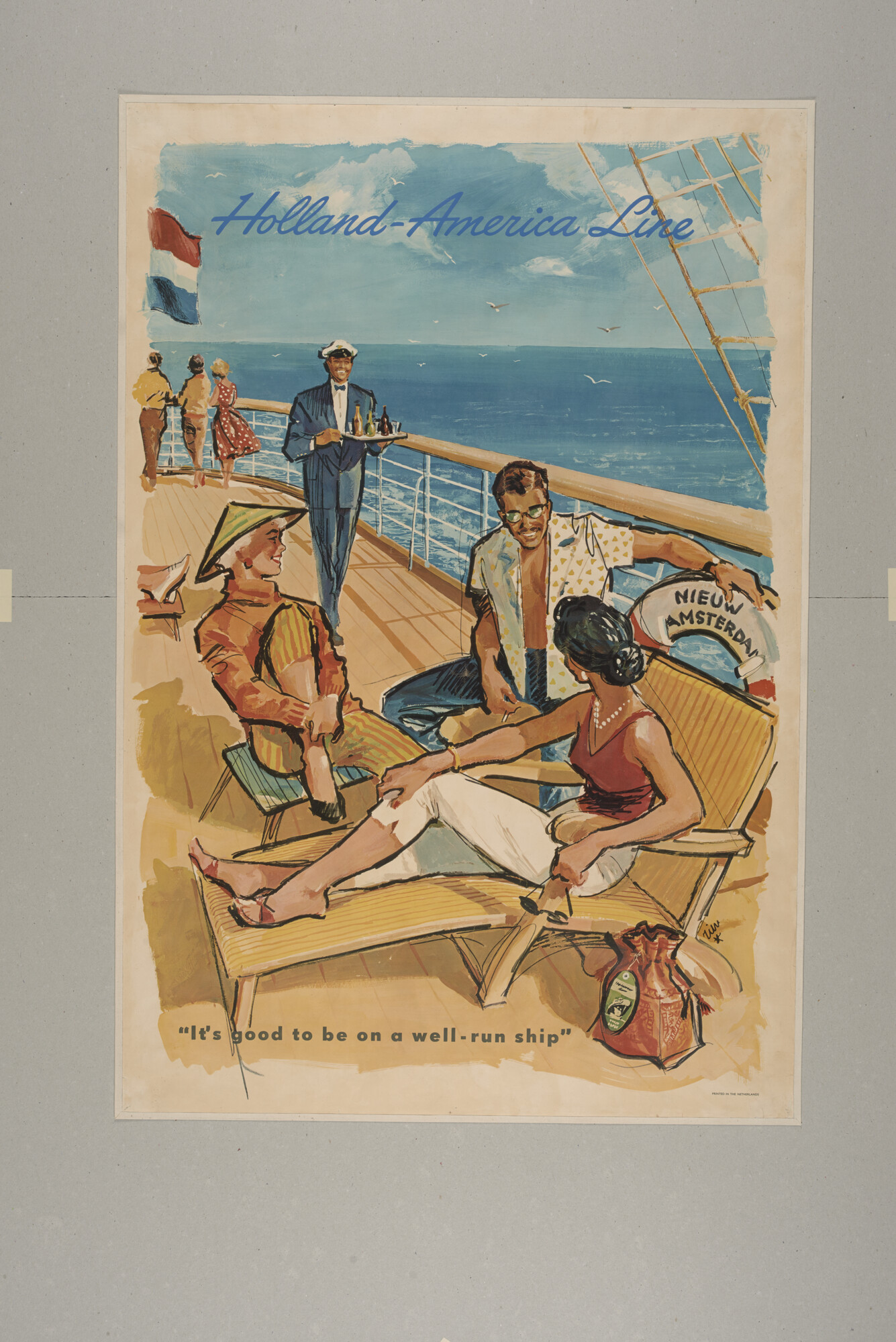 2015.4738; Affiche van de Holland America Line; affiche