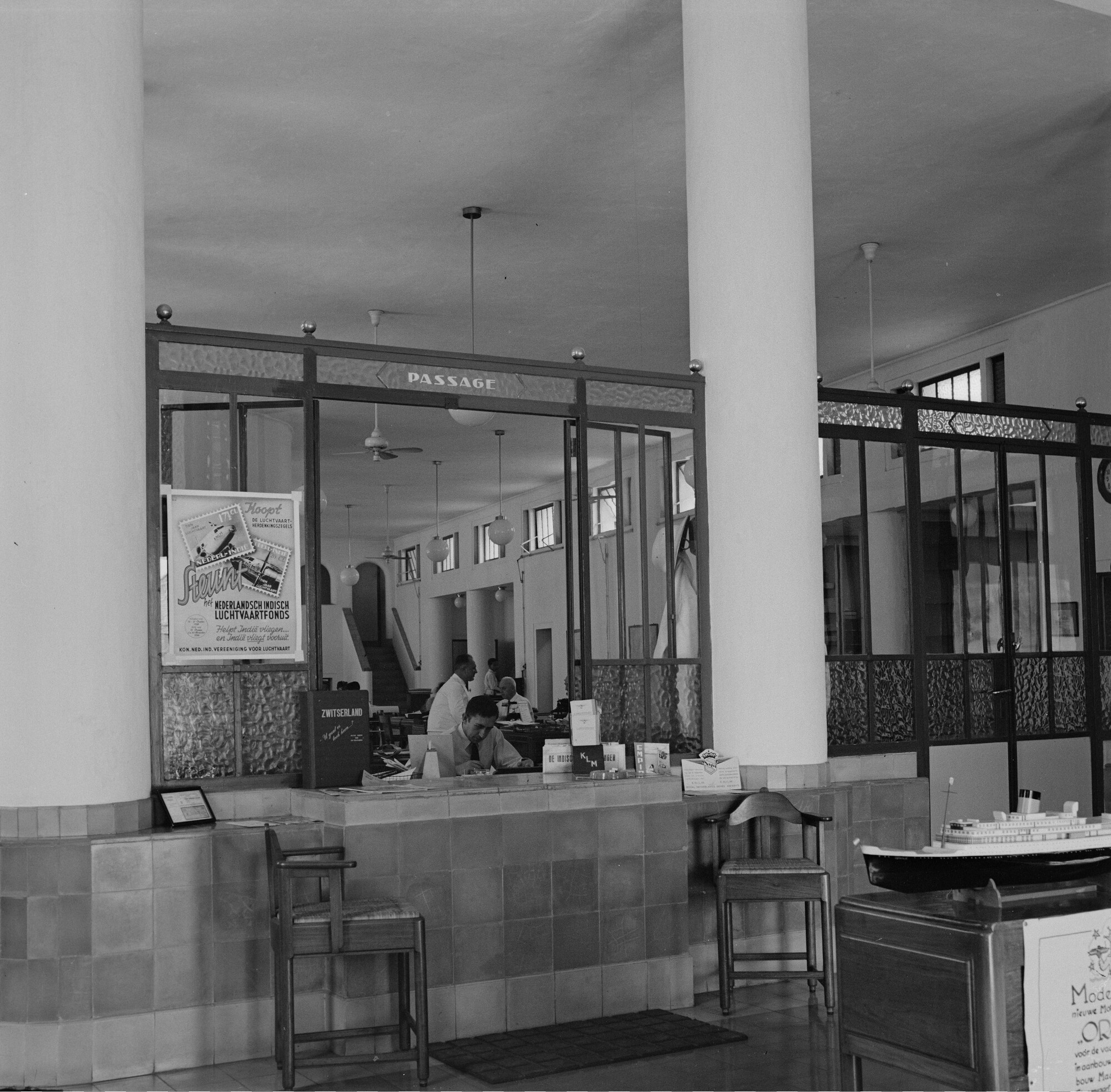 2015.2078; Negatief van het passageloket van de SMN op Surabaya; negatief
