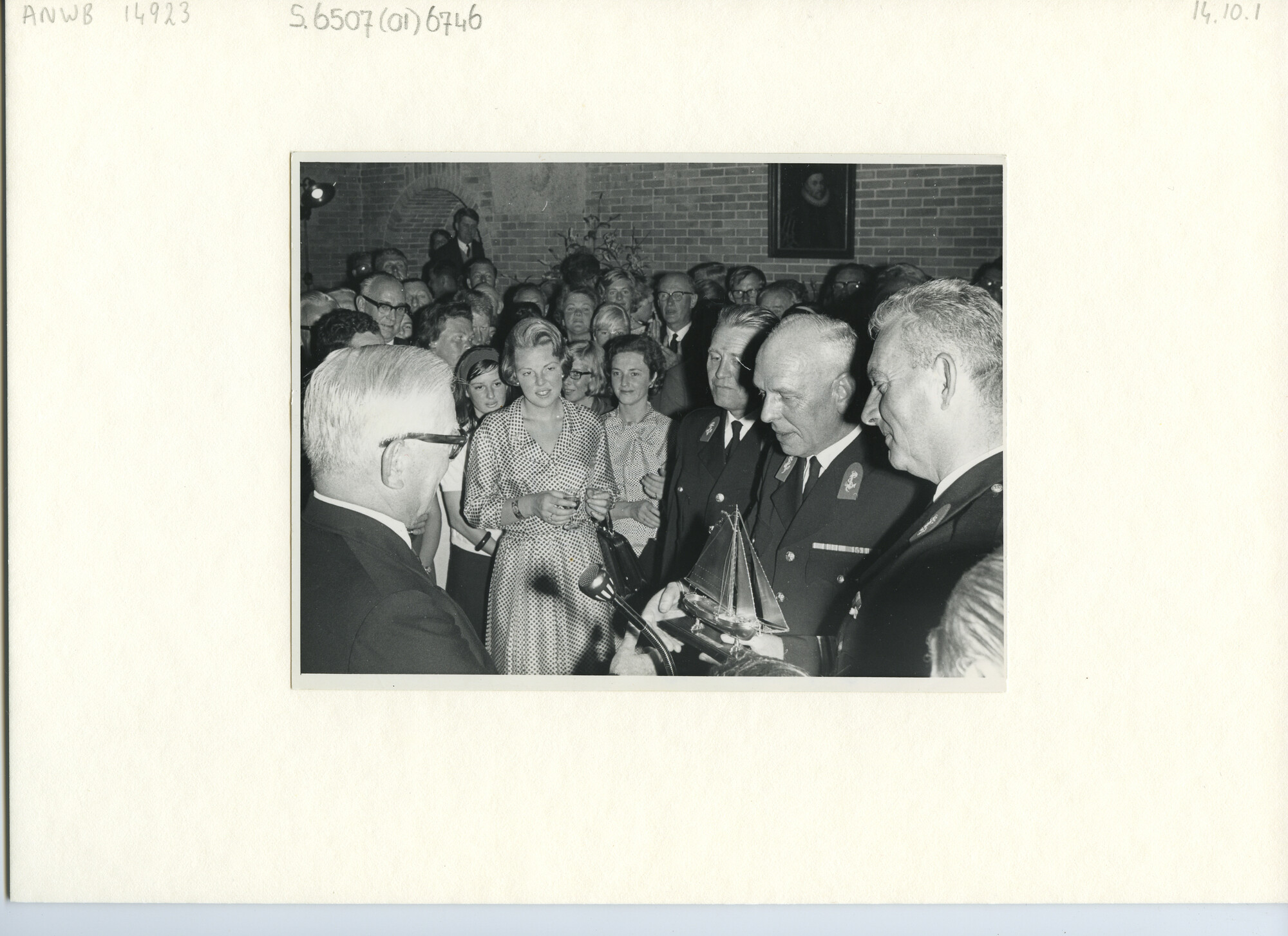 S.6507(01)6746; Foto van reunie Stamboek in bijzijn van H.K.H. Prinses Beatrix; foto