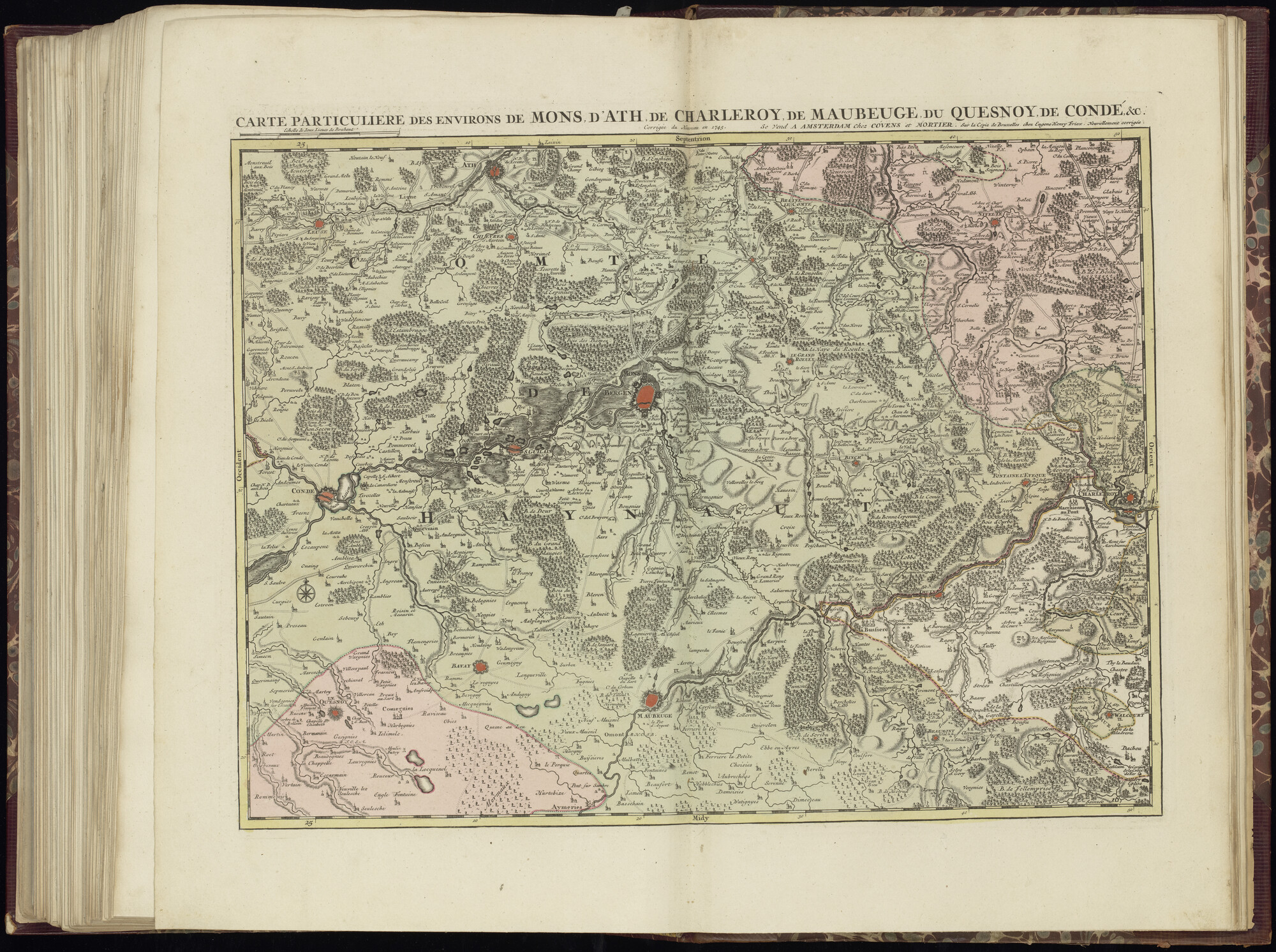 B.0032(033) [kaart 072]; Kaart van Zuid-België en Noord-Frankrijk; kaart