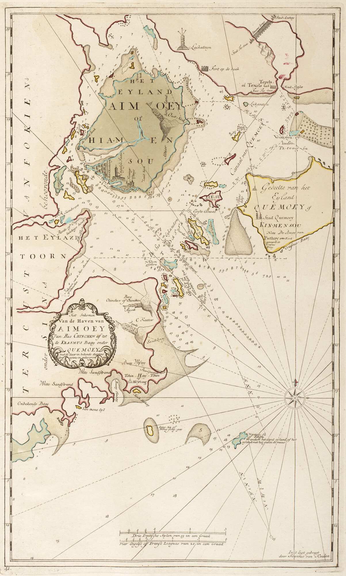 B.0032(109)6 [kaart 142]; Zeekaart van de wateren in de omgeving van Quemoy en Amoy voor de kust van; zeekaart