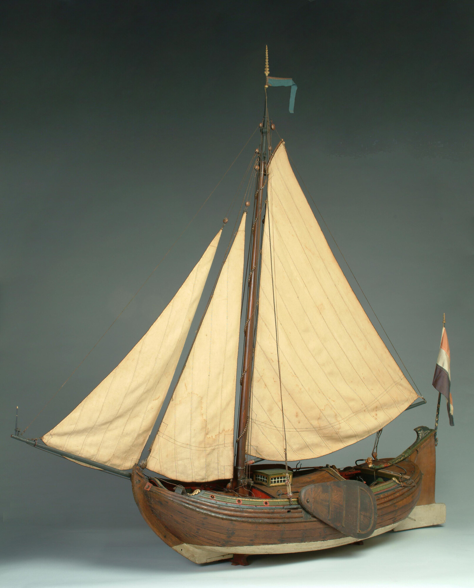 A.0118(05); Model van een boeier; scheepsmodel